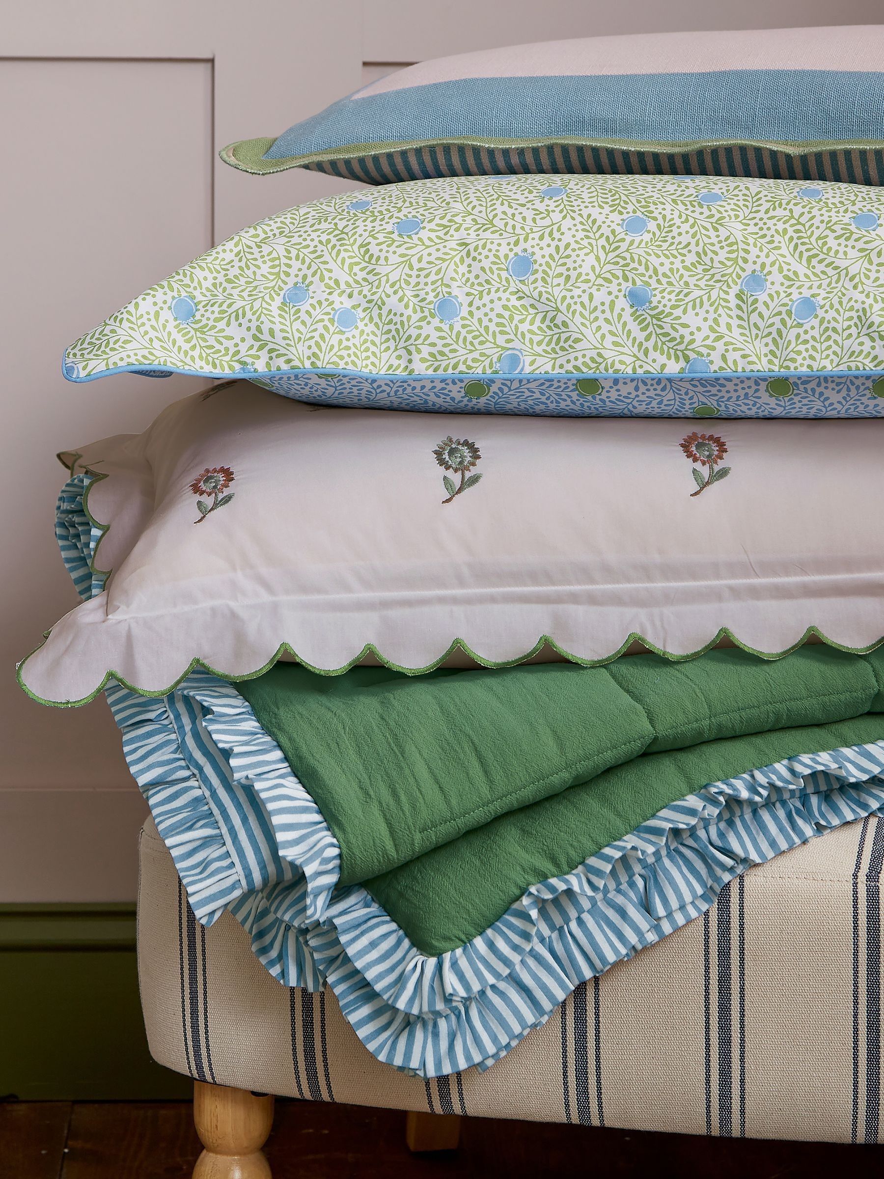 Green Come Rain Or Shine Quilted Throw - Image 3 of 4