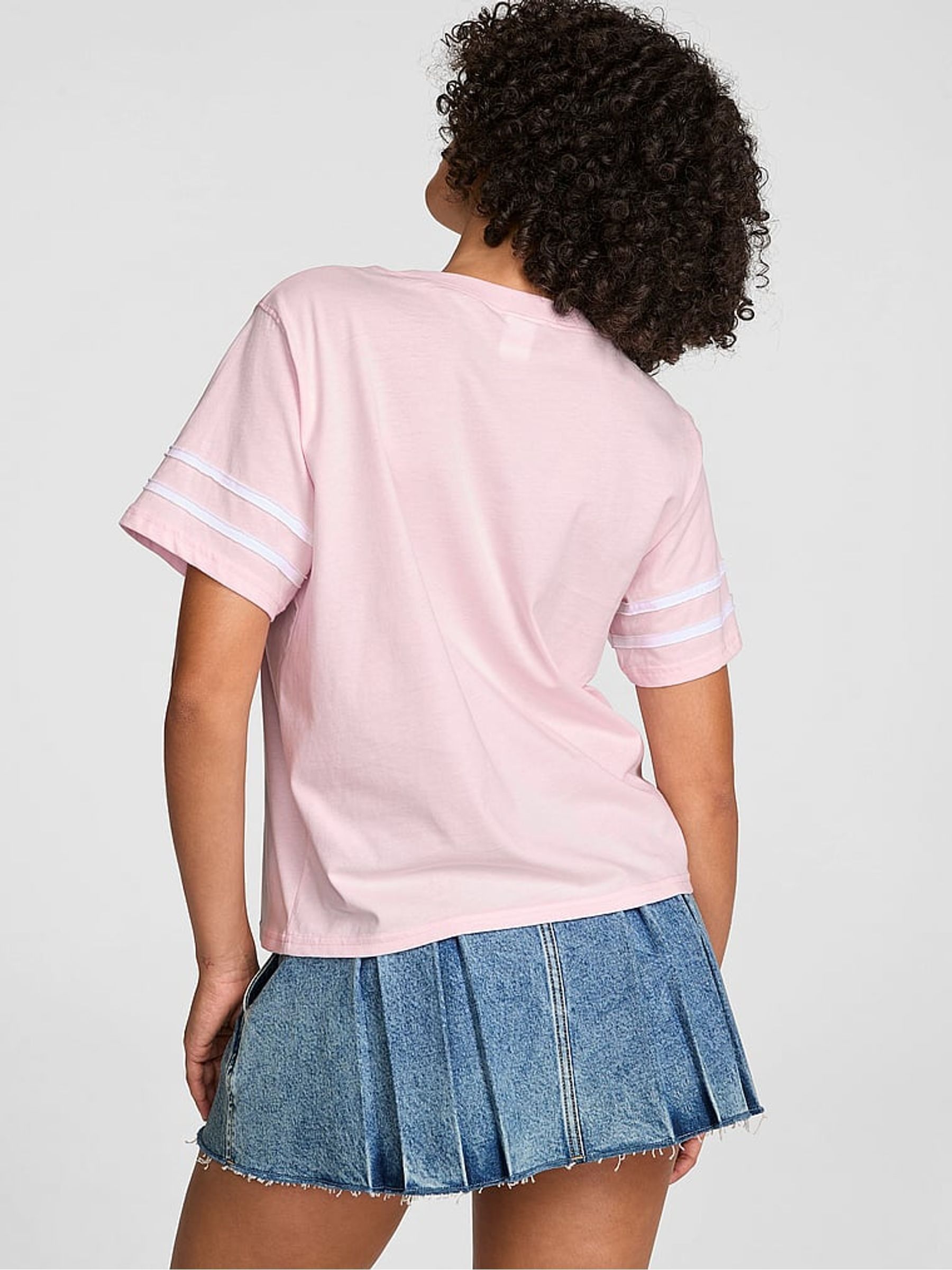Pink Tulip Boxy T-Shirt - Image 2 of 2 Pink Tulip Boxy T-Shirt - Image 2 of 2