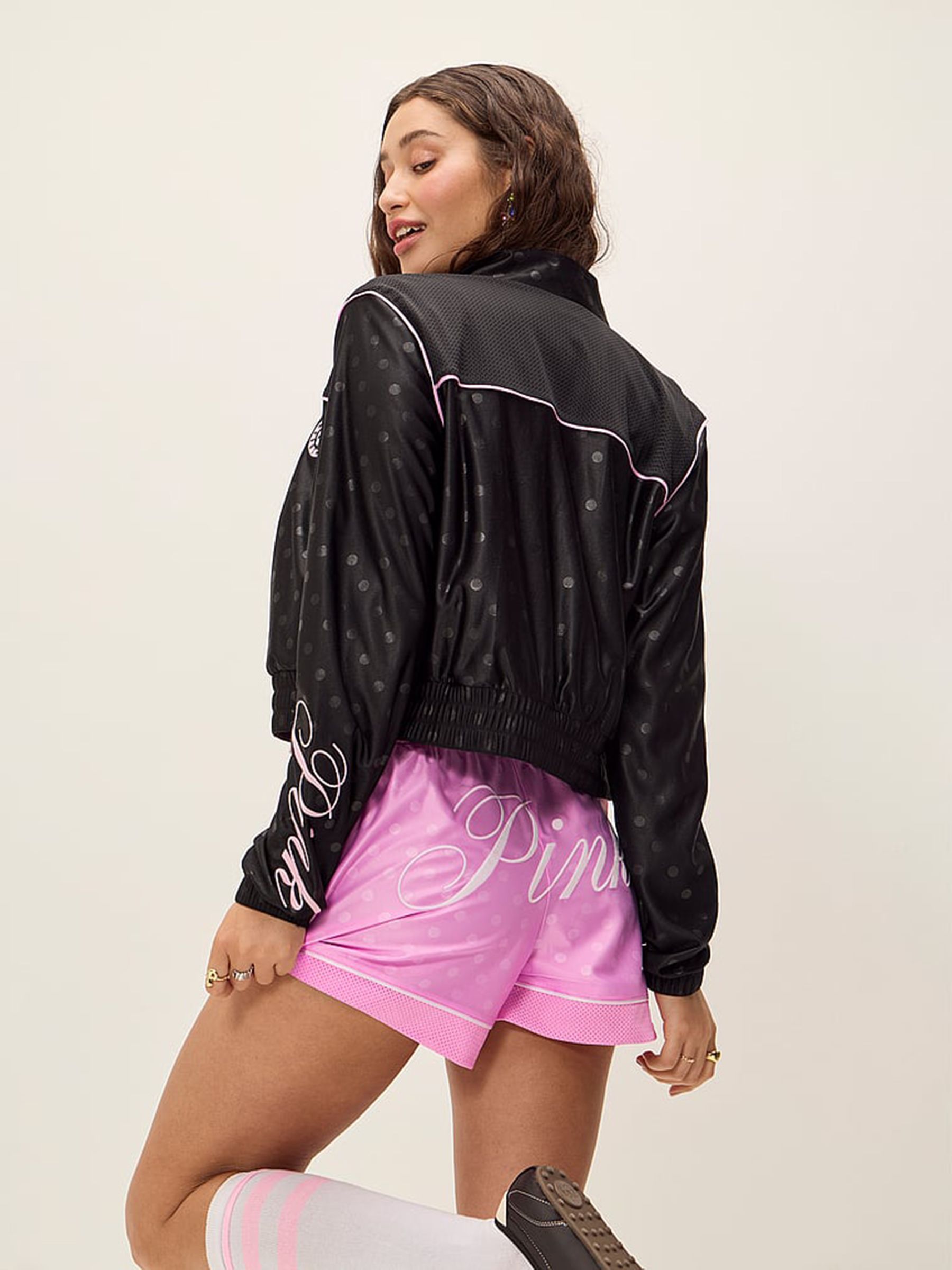 Black Mesh Full Zip Jacket - Image 1 of 3 Black Mesh Full Zip Jacket - Image 1 of 3