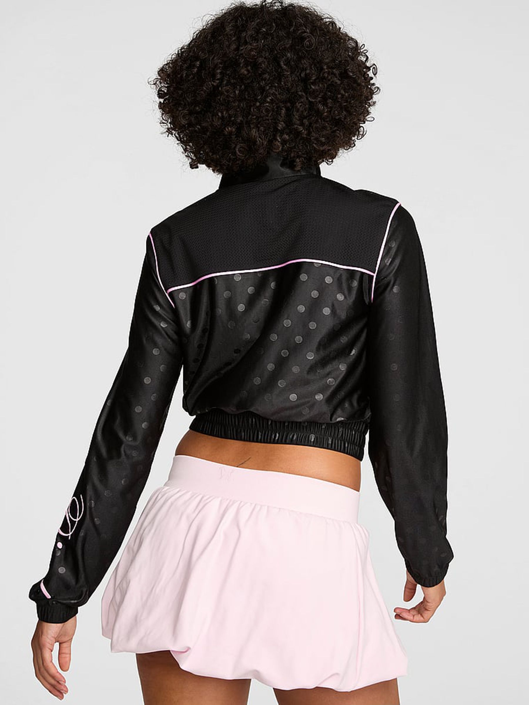 Black Mesh Full Zip Jacket - Image 3 of 3 Black Mesh Full Zip Jacket - Image 3 of 3