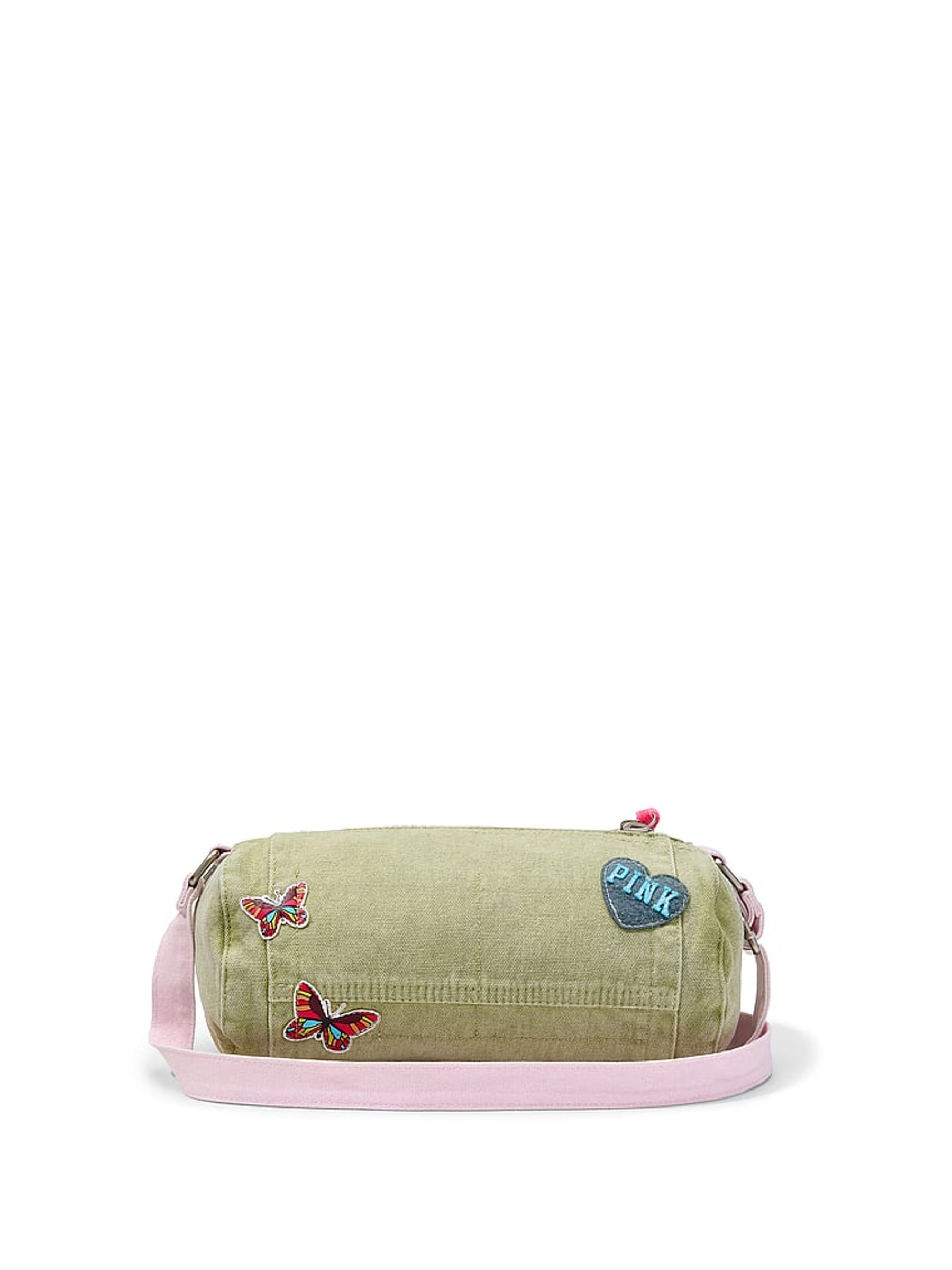 Seaglass Green Small Canvas Duffle Shoulder Bag - Image 2 of 3 Seaglass Green Small Canvas Duffle Shoulder Bag - Image 2 of 3