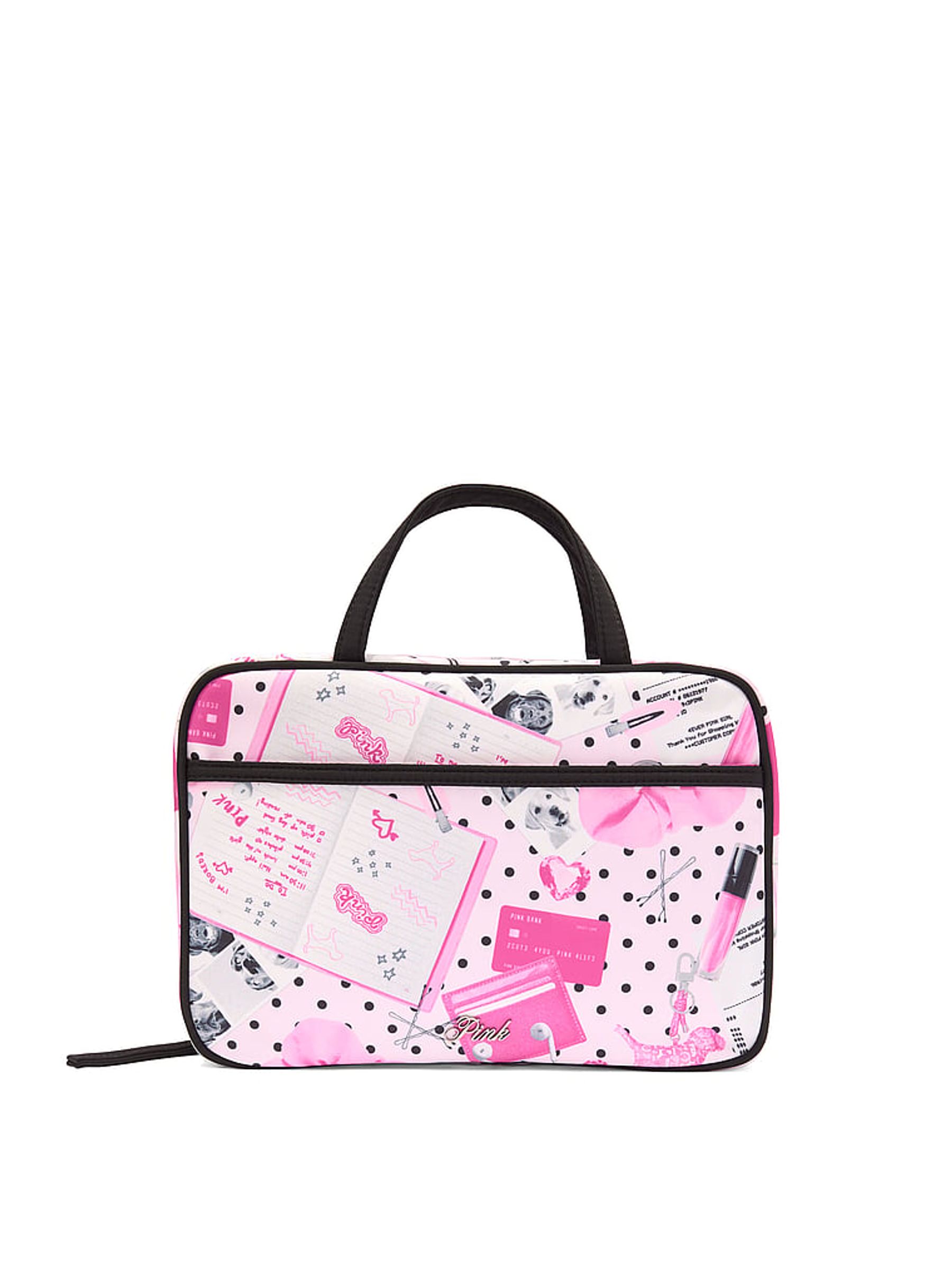 Pink Makeup Print Makeup Bag - Image 1 of 2