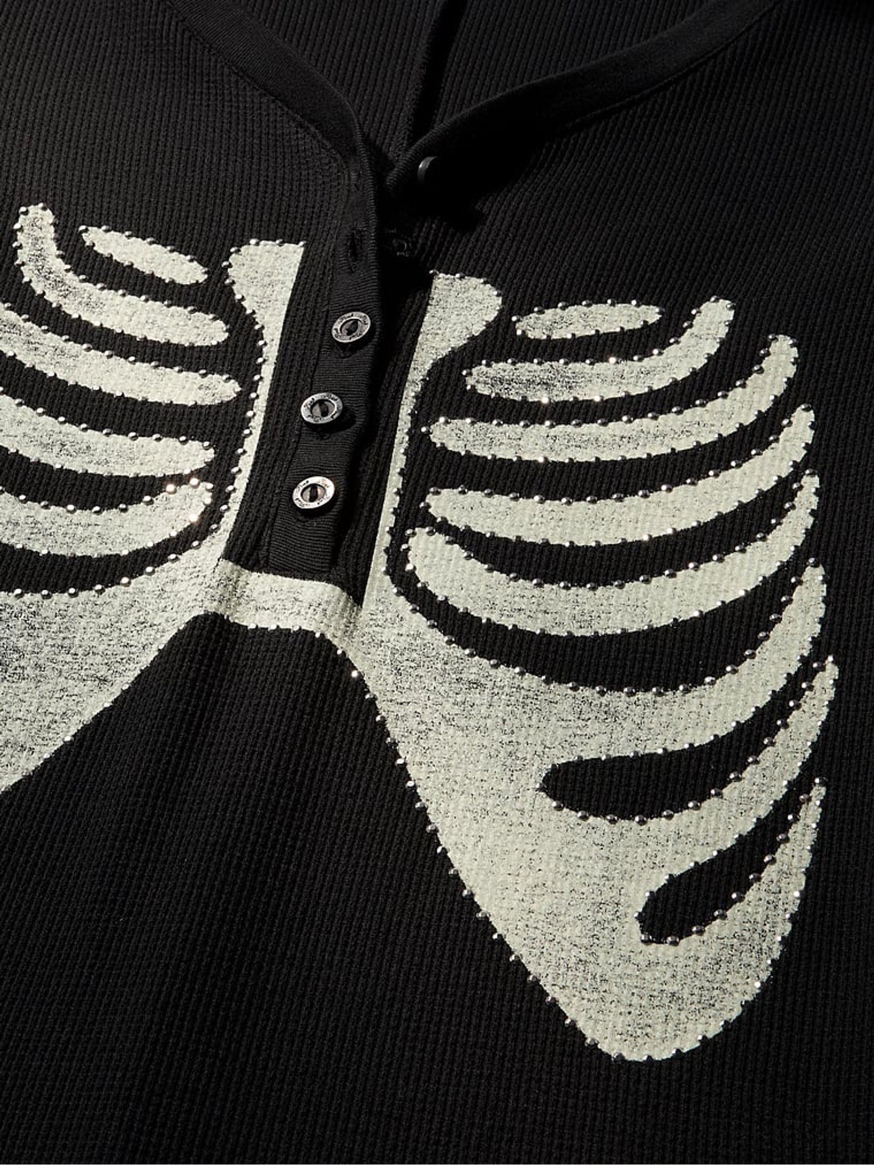 Black Skeleton Halloween Onesie - Image 4 of 4