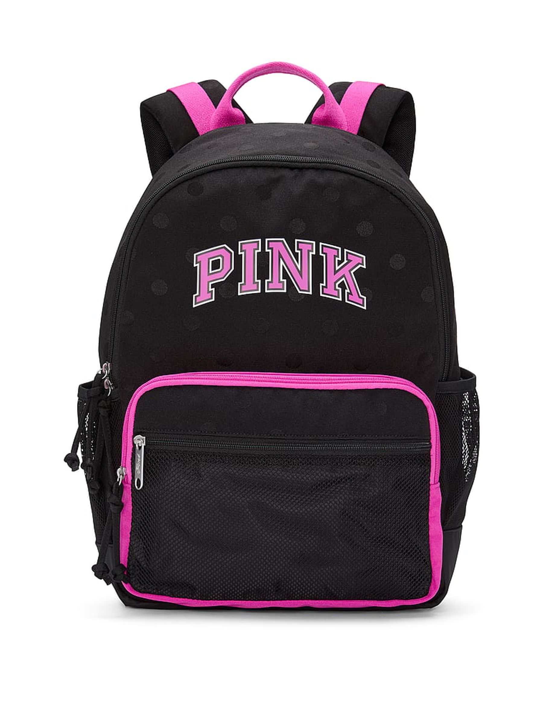 Black Polka Dot Backpack - Image 2 of 3 Black Polka Dot Backpack - Image 2 of 3