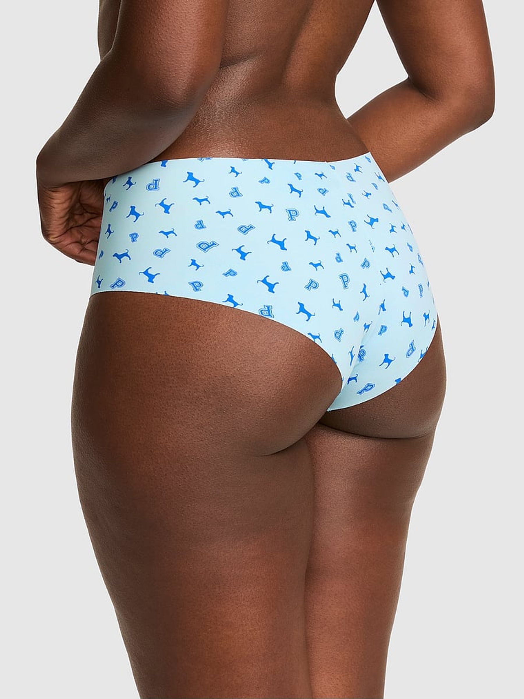 Stream Blue Dog Print Cheeky No Show Knickers - Image 2 of 2 Stream Blue Dog Print Cheeky No Show Knickers - Image 2 of 2