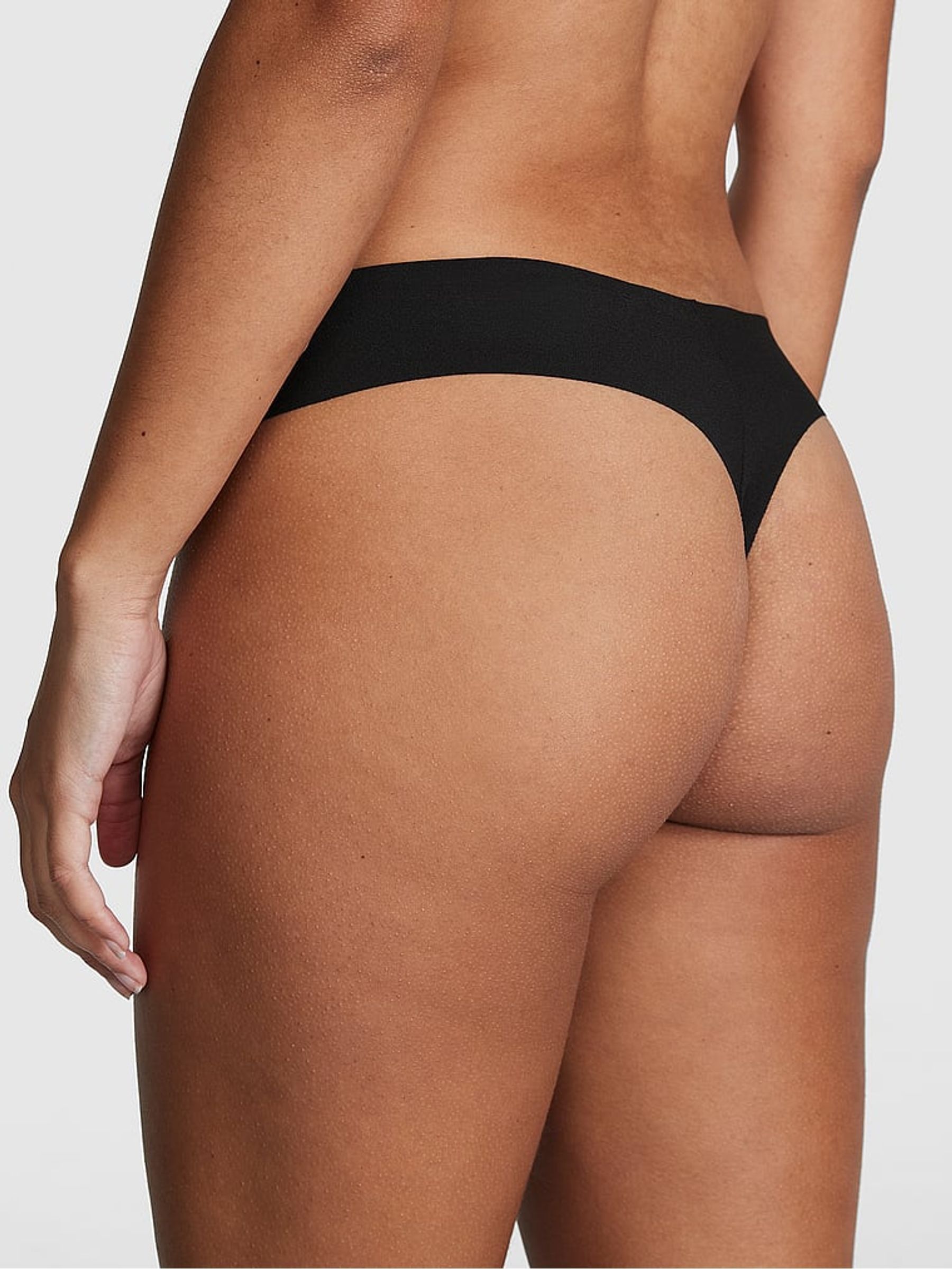 Black/Grey/Nude/Pink Thong 5 Pack No Show Knickers - Image 3 of 3