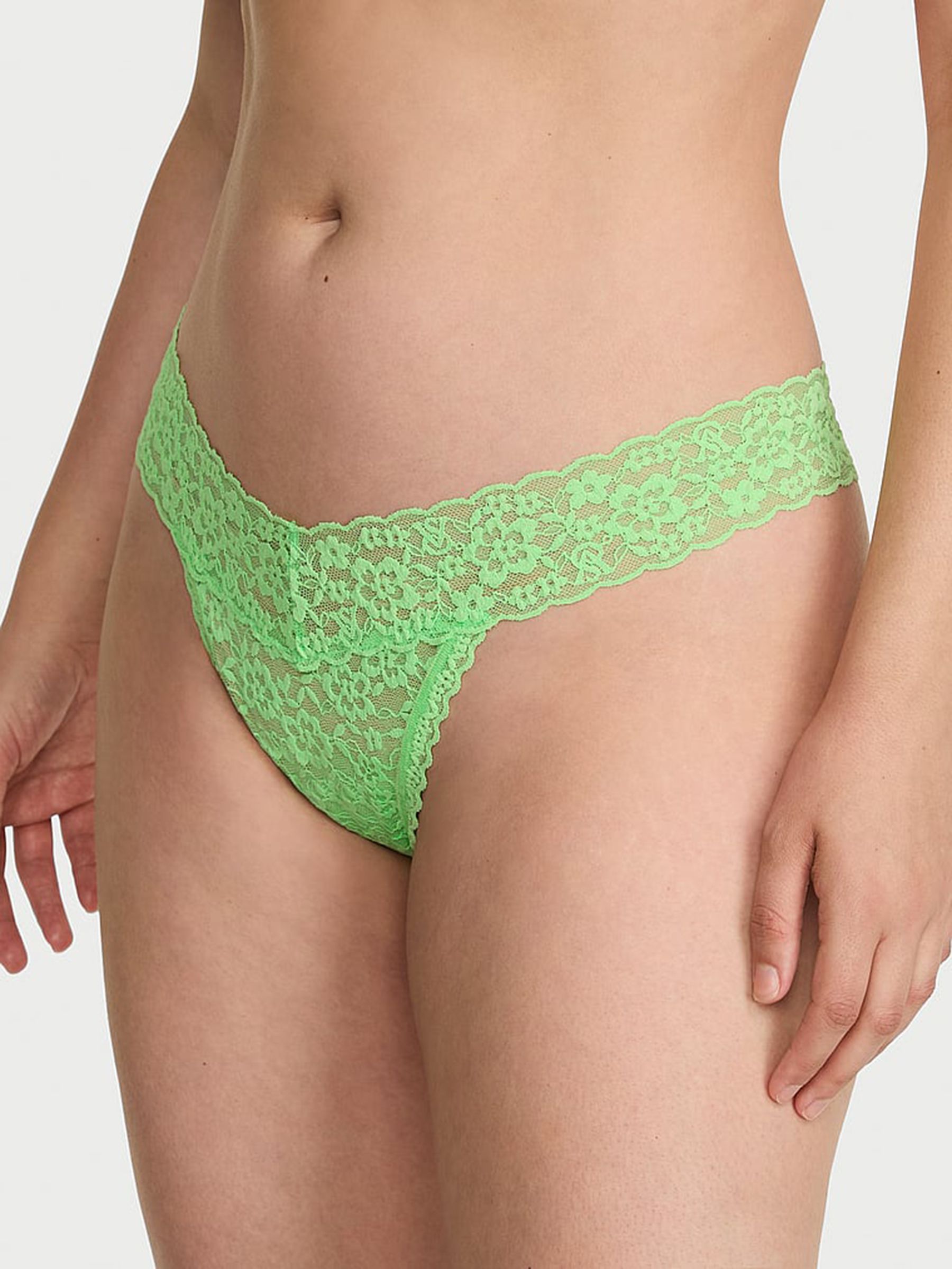 Green Pistachio Thong Knickers - Image 1 of 2