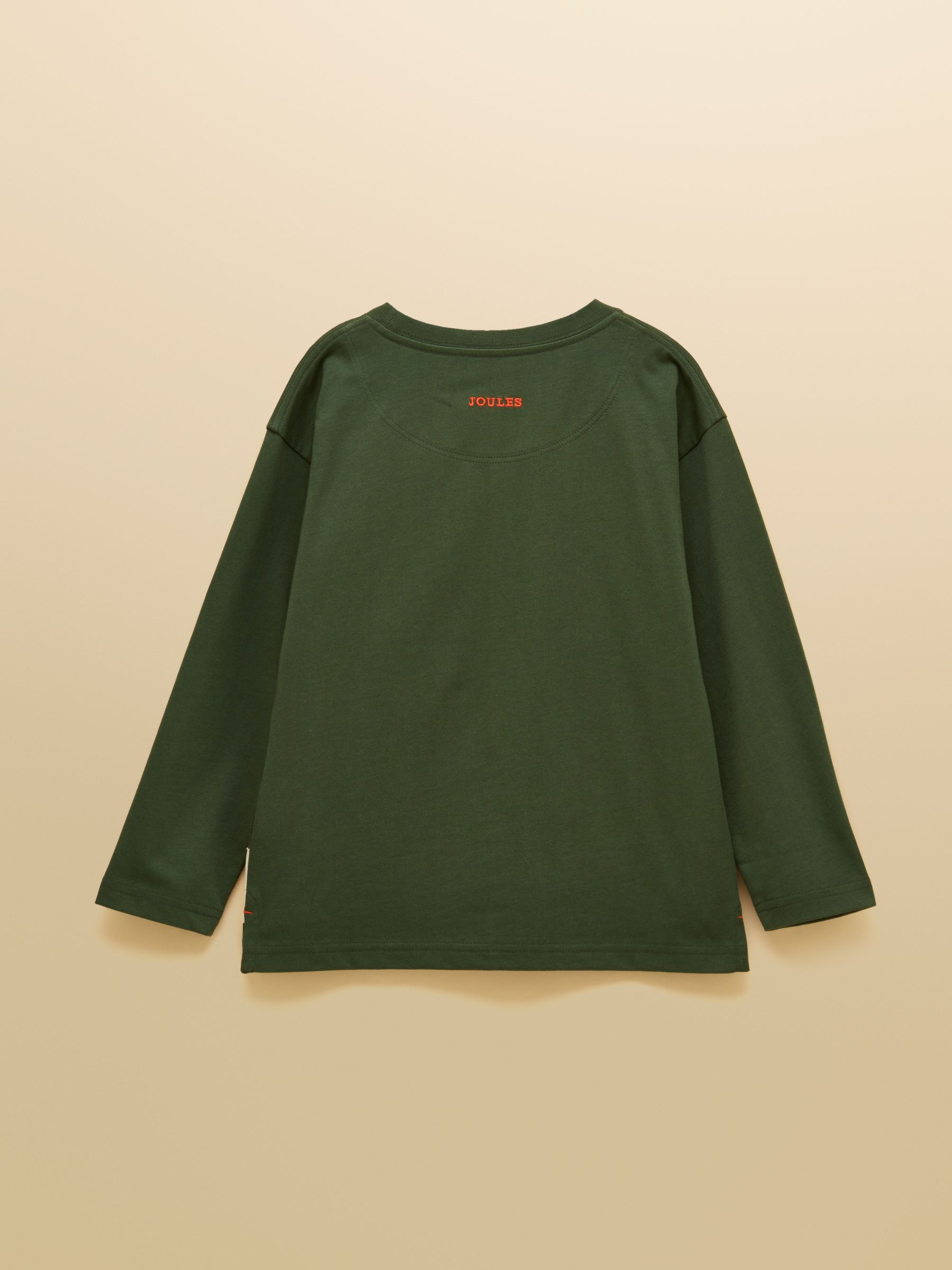 Boys' Finlay Green Long Sleeve Applique Graphic T-Shirt - Image 2 of 4