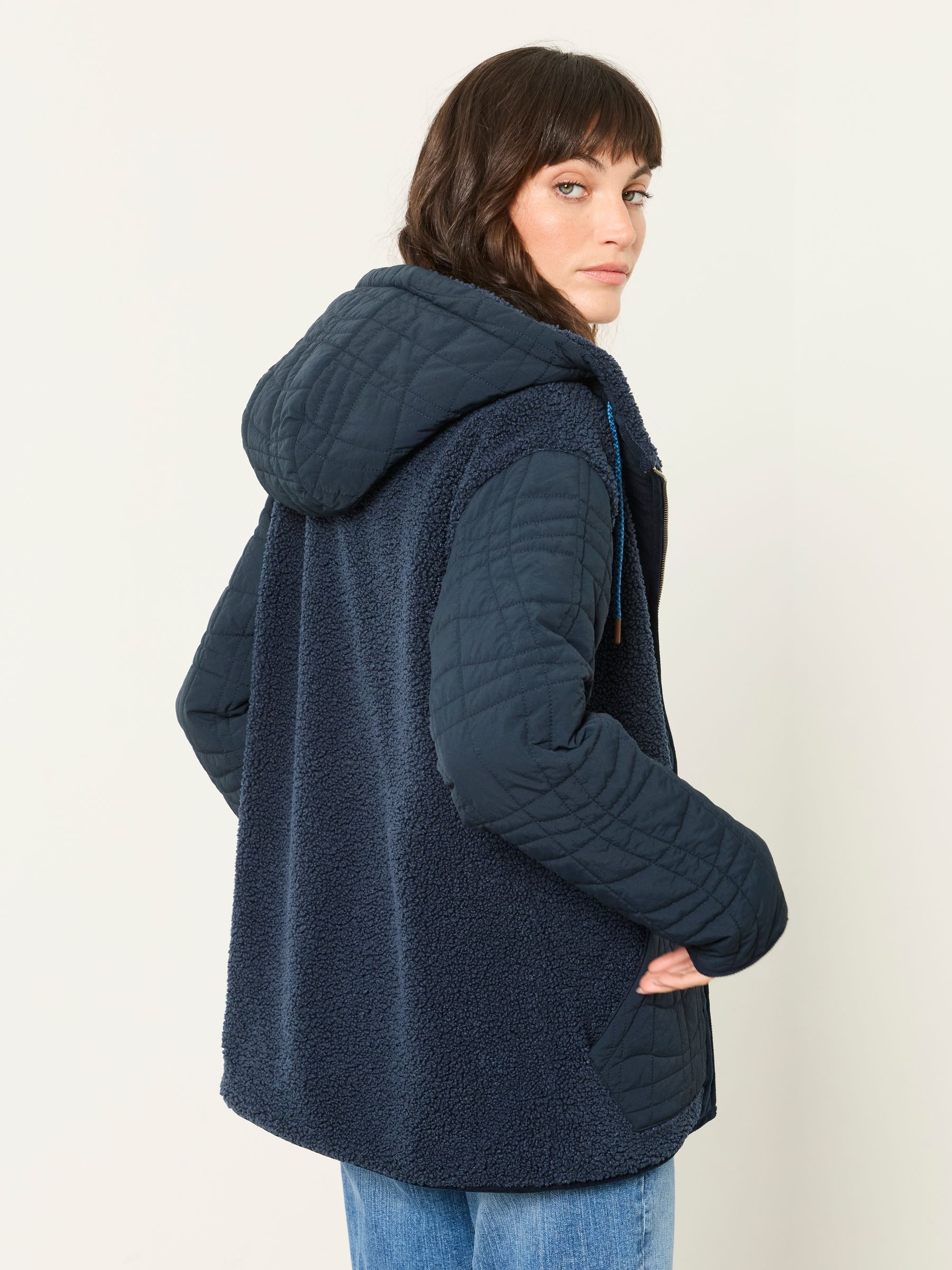 Clifton Navy Petite Fleece Jacket - Image 2 of 7