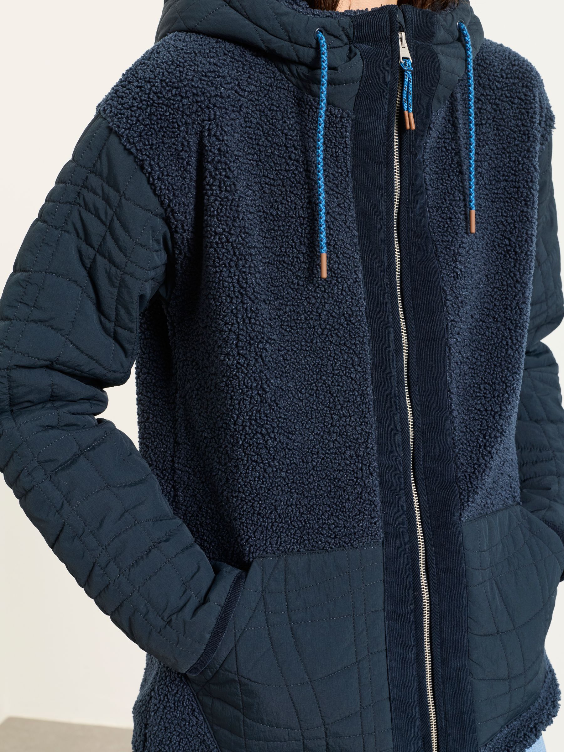 Clifton Navy Petite Fleece Jacket - Image 4 of 7