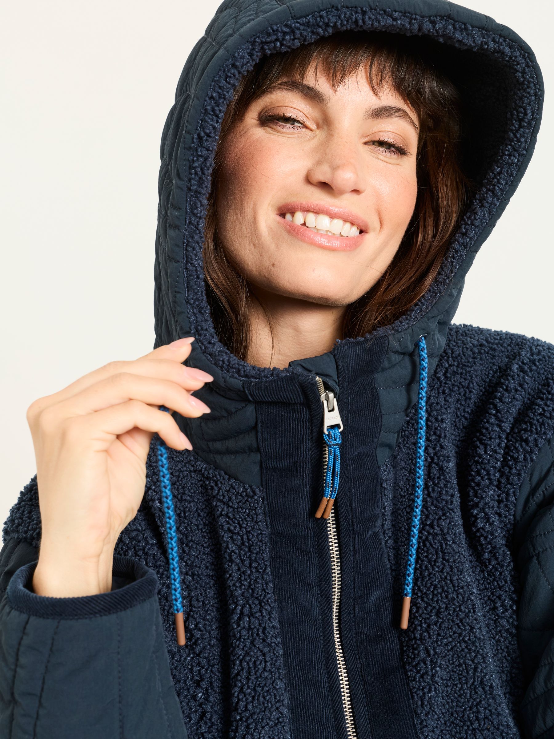 Clifton Navy Petite Fleece Jacket - Image 5 of 7