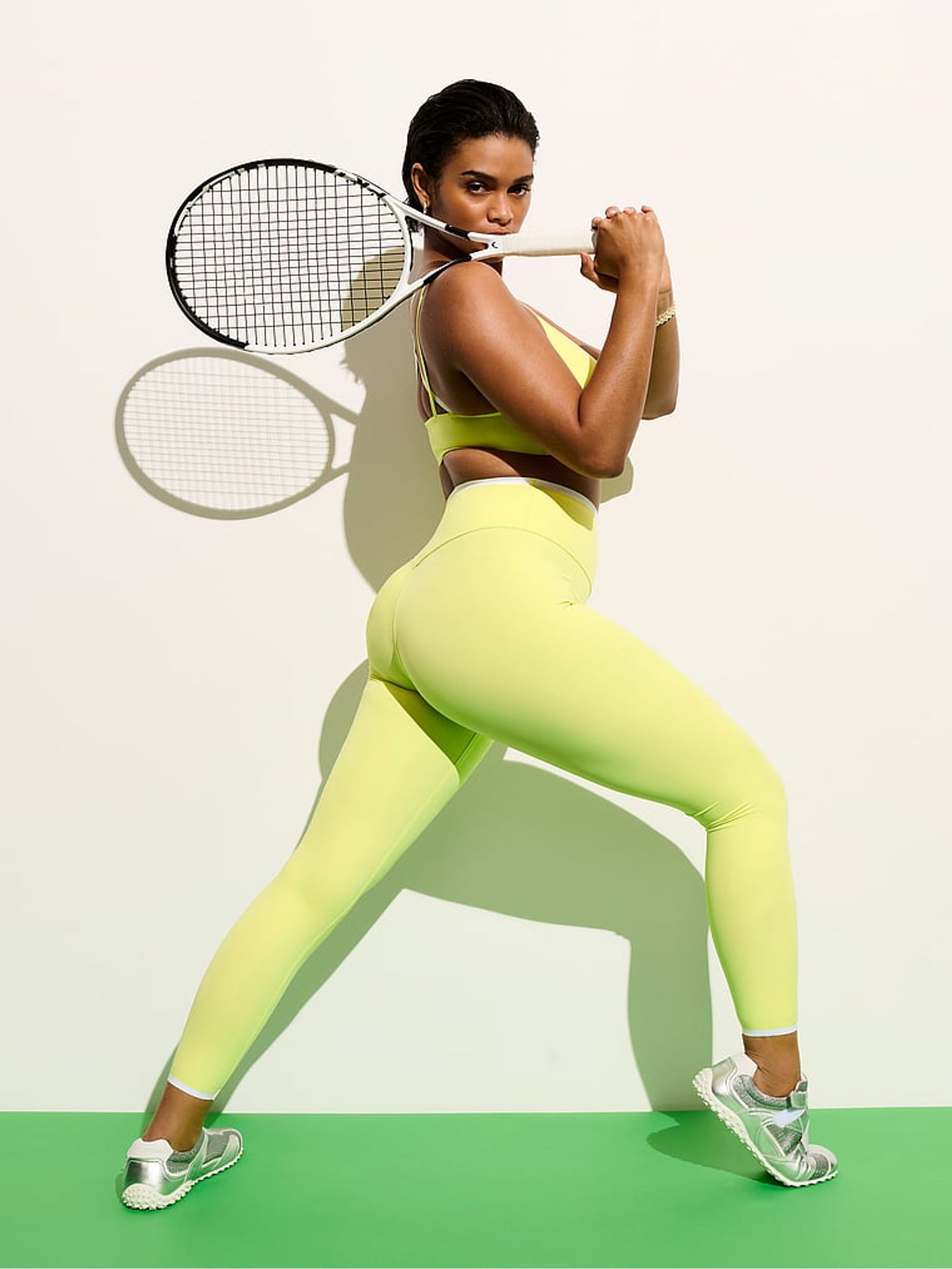 Lime Yellow Elevate™ Leggings - Image 1 of 3 Lime Yellow Elevate™ Leggings - Image 1 of 3