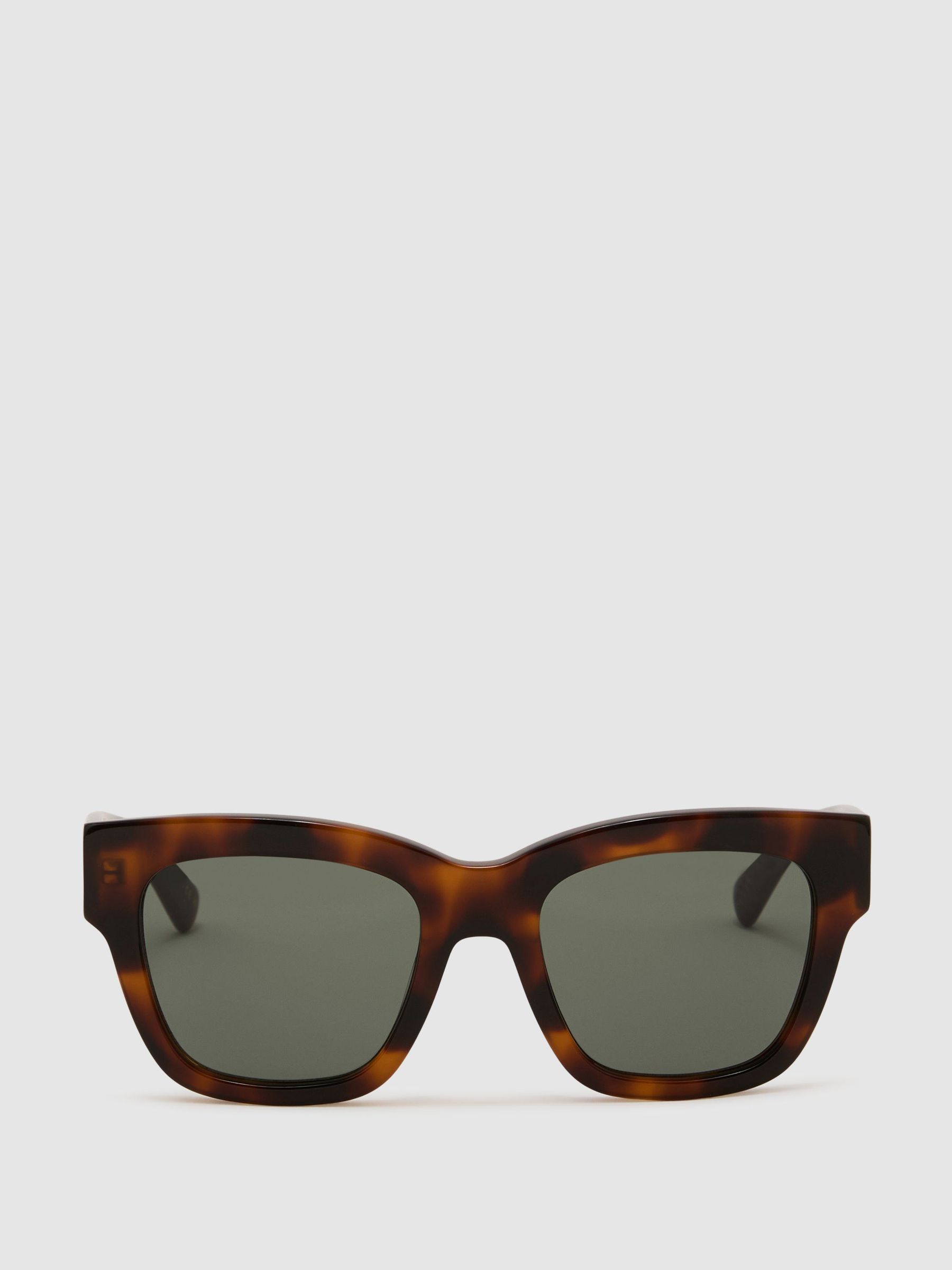 MESSYWEEKEND Square-Frame Sunglasses in Tortoise - Image 1 of 4