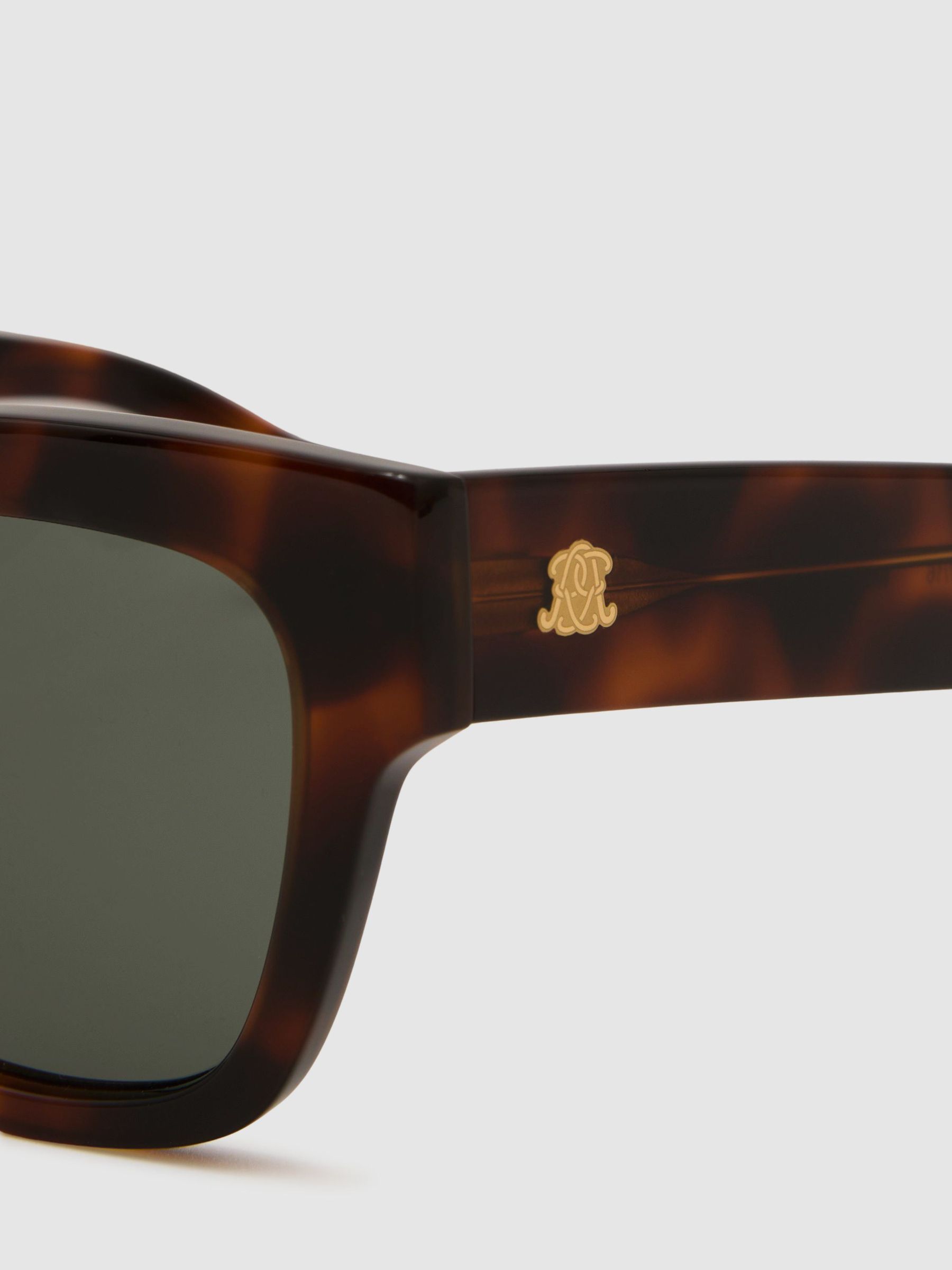 MESSYWEEKEND Square-Frame Sunglasses in Tortoise - Image 4 of 4