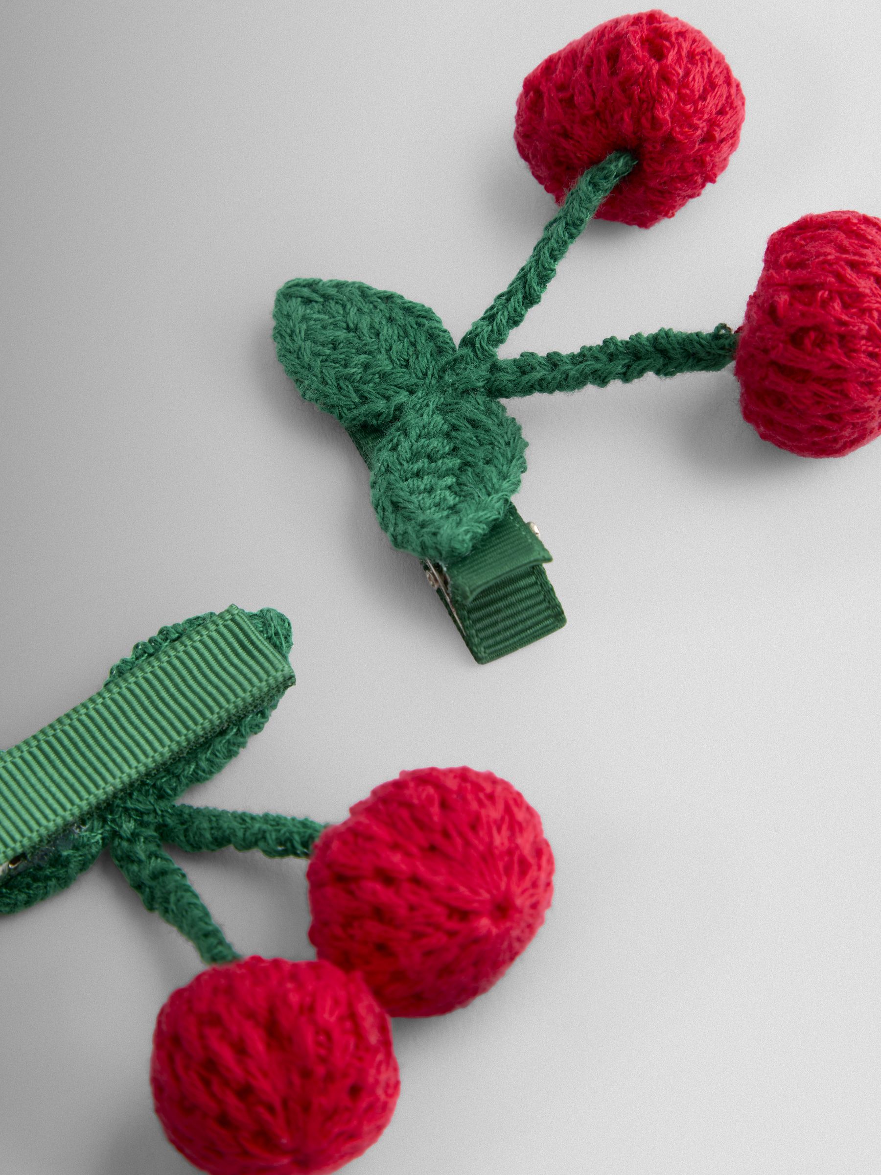 Bright Red 2-Pack Cherry Clips - Image 4 of 4