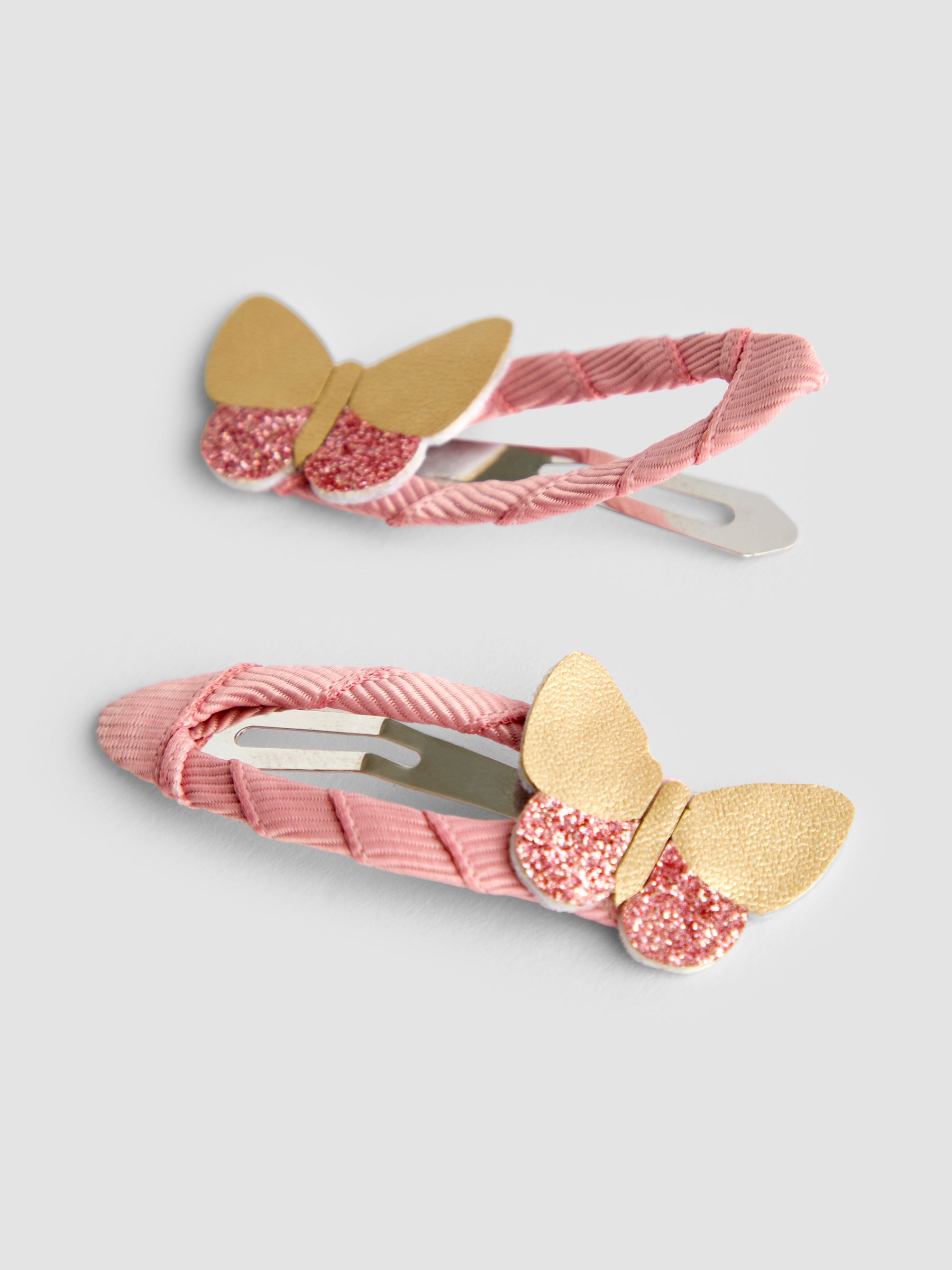 Mid Pink 2-Pack Butterfly Clip - Image 3 of 4