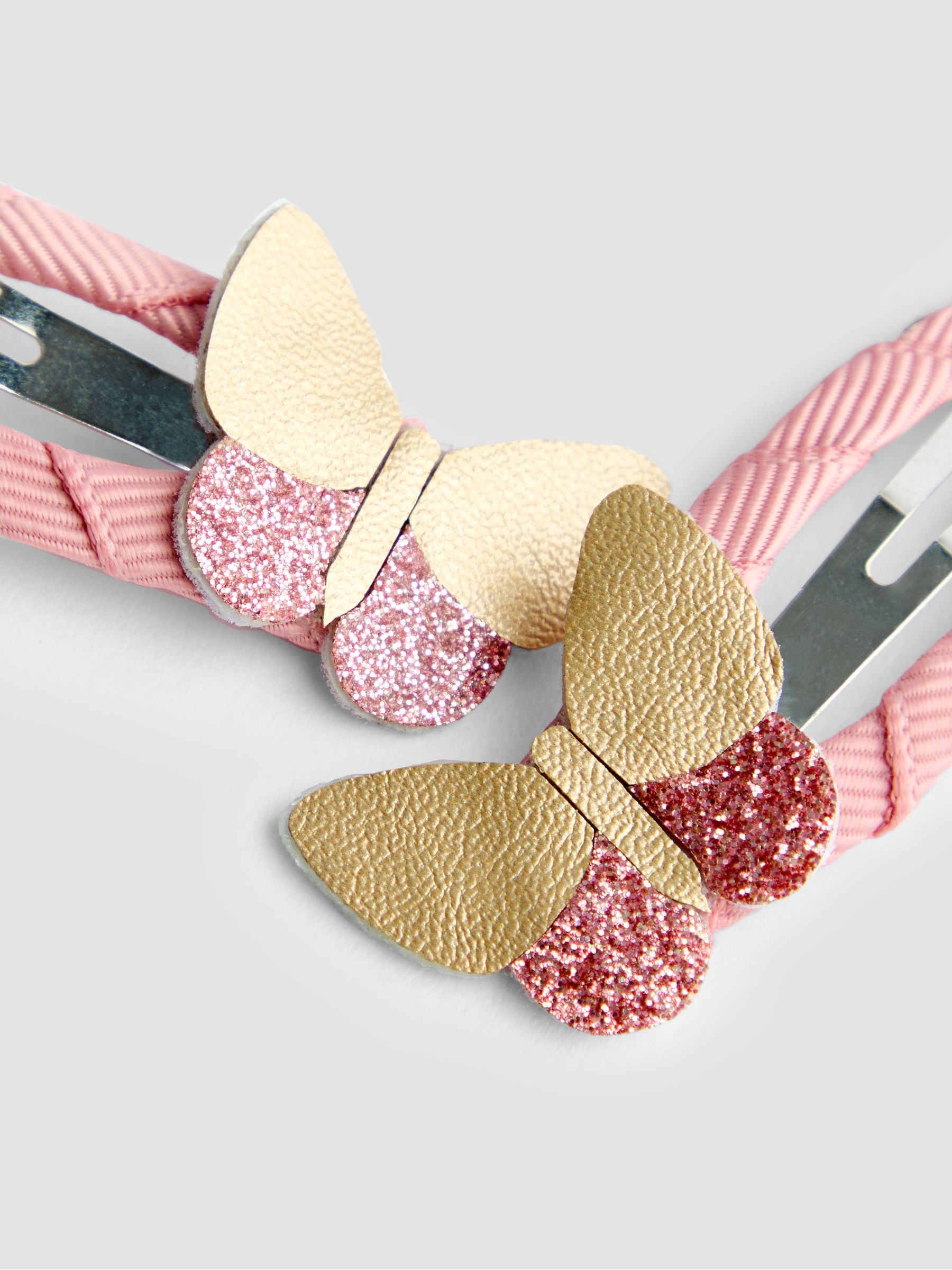 Mid Pink 2-Pack Butterfly Clip - Image 4 of 4