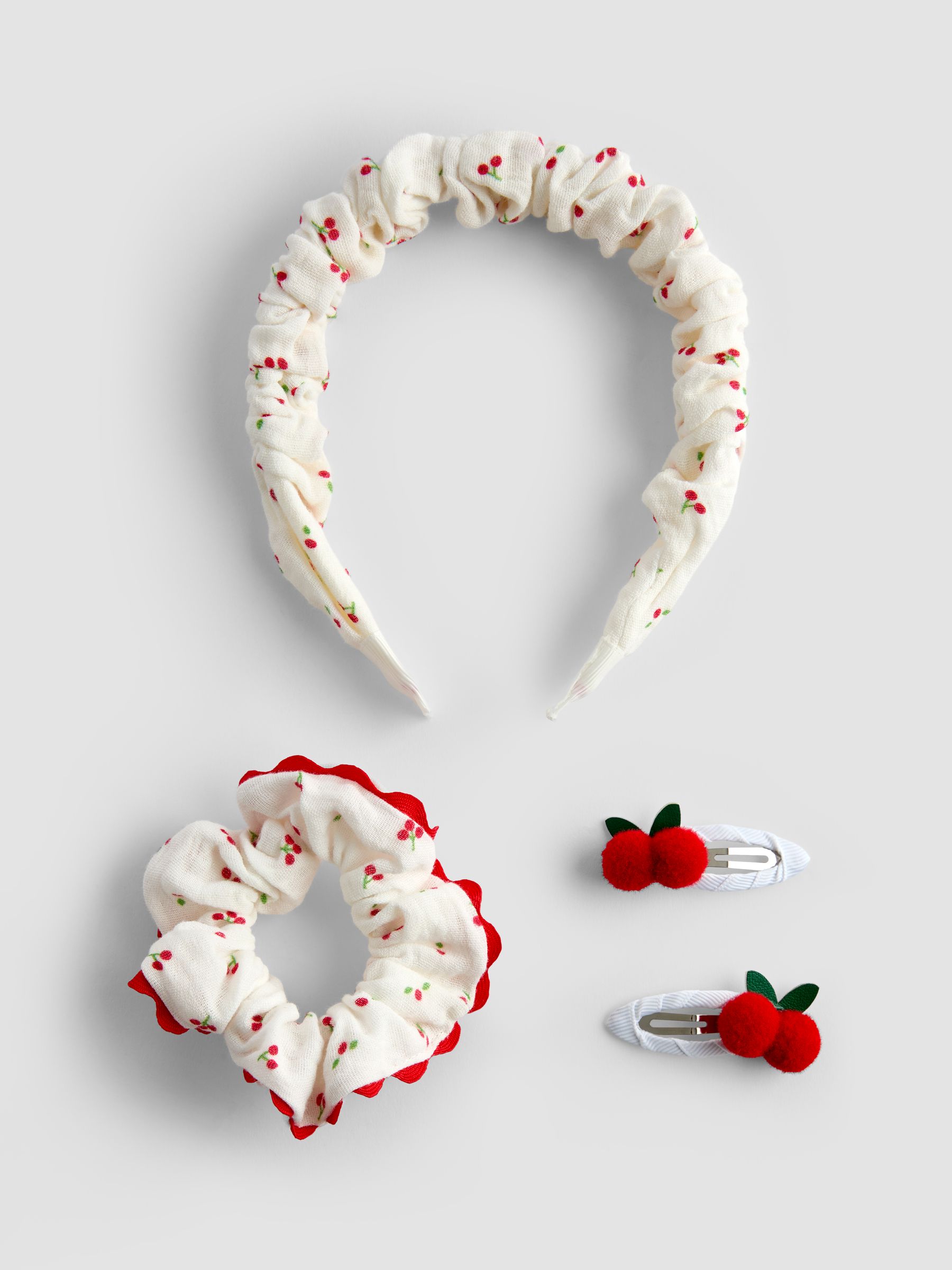 Cream Cherries Hair Accessories Set - Image 2 of 5