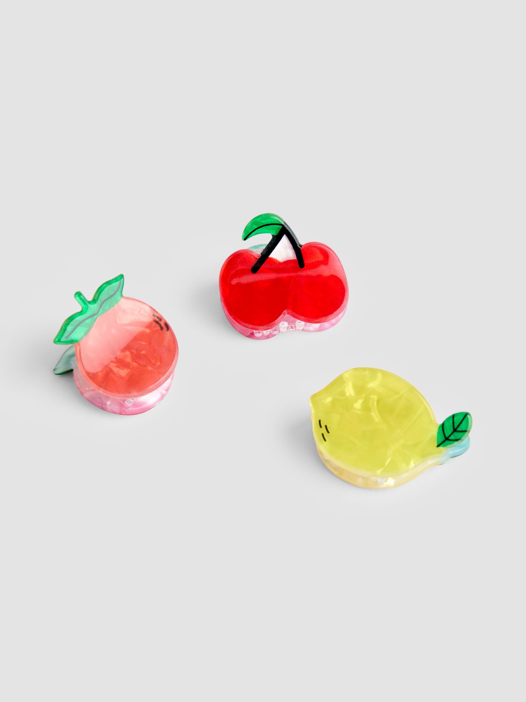 Multi Colour 6-Pack Fruit Claw Clips - Image 4 of 4