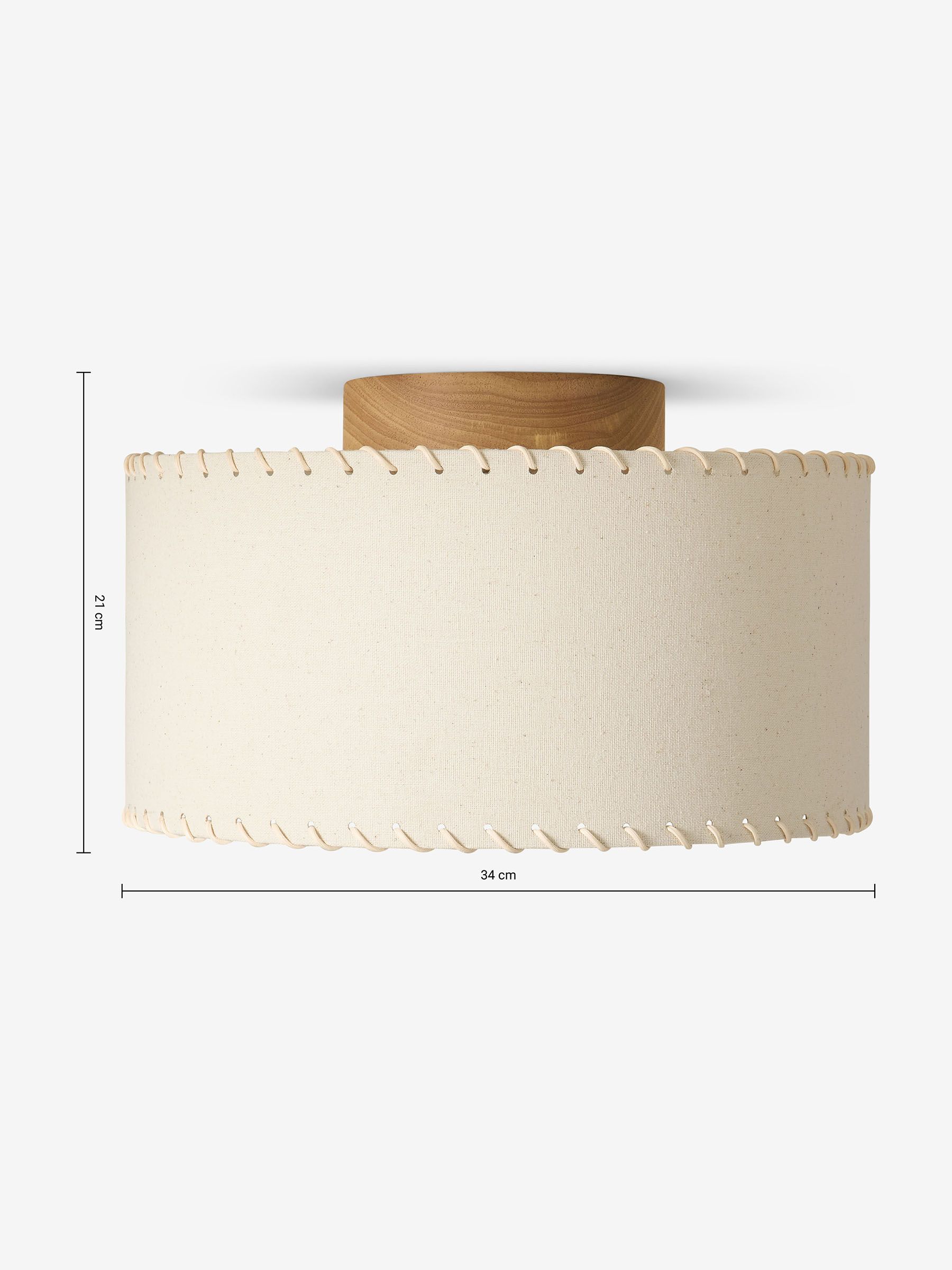 Neutra Flush Fitting Ceiling Light in Cream - Image 5 of 6