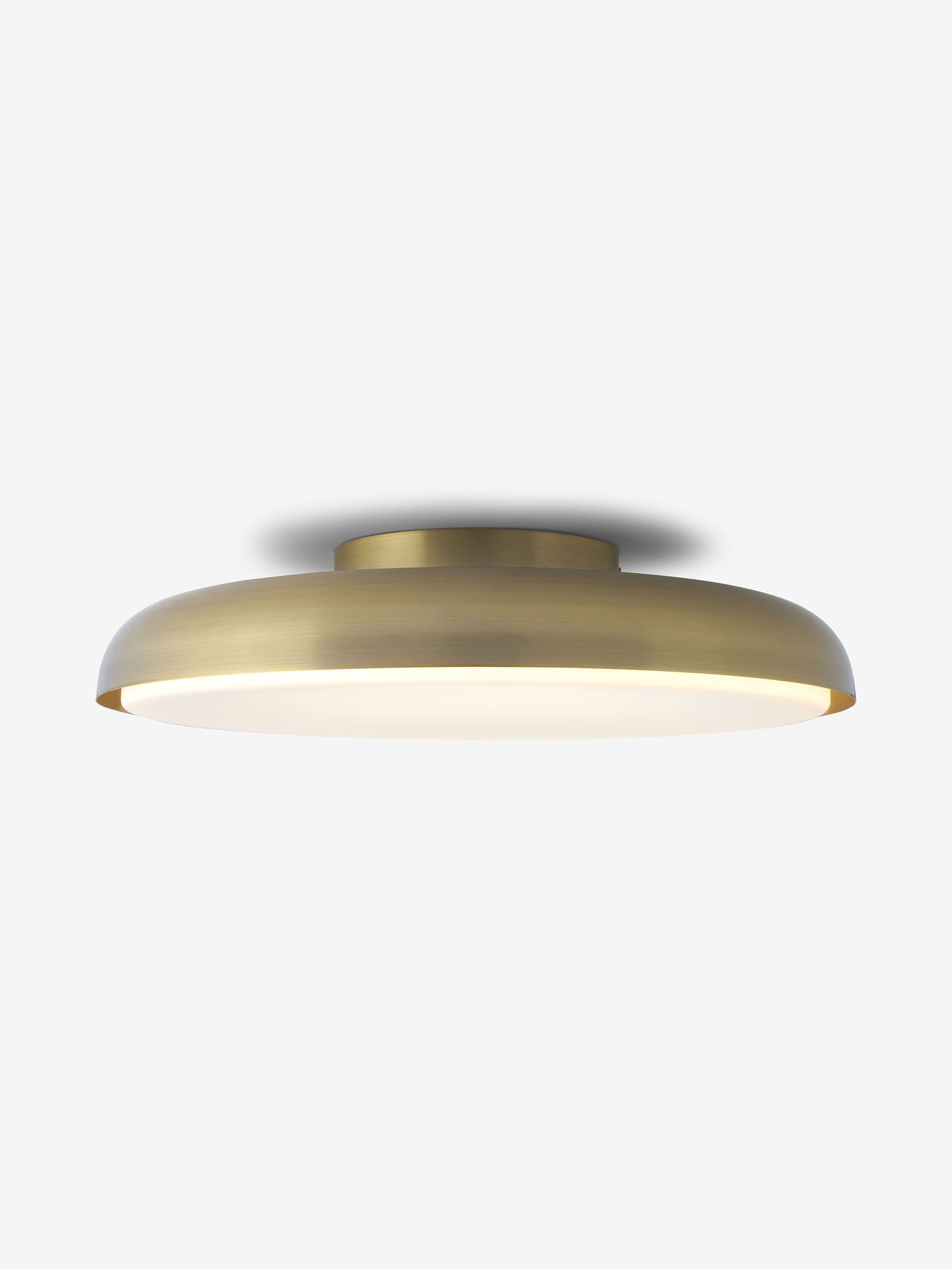Nura Flush Fitting Ceiling Light in Brass - Image 1 of 3 Nura Flush Fitting Ceiling Light in Brass - Image 1 of 3