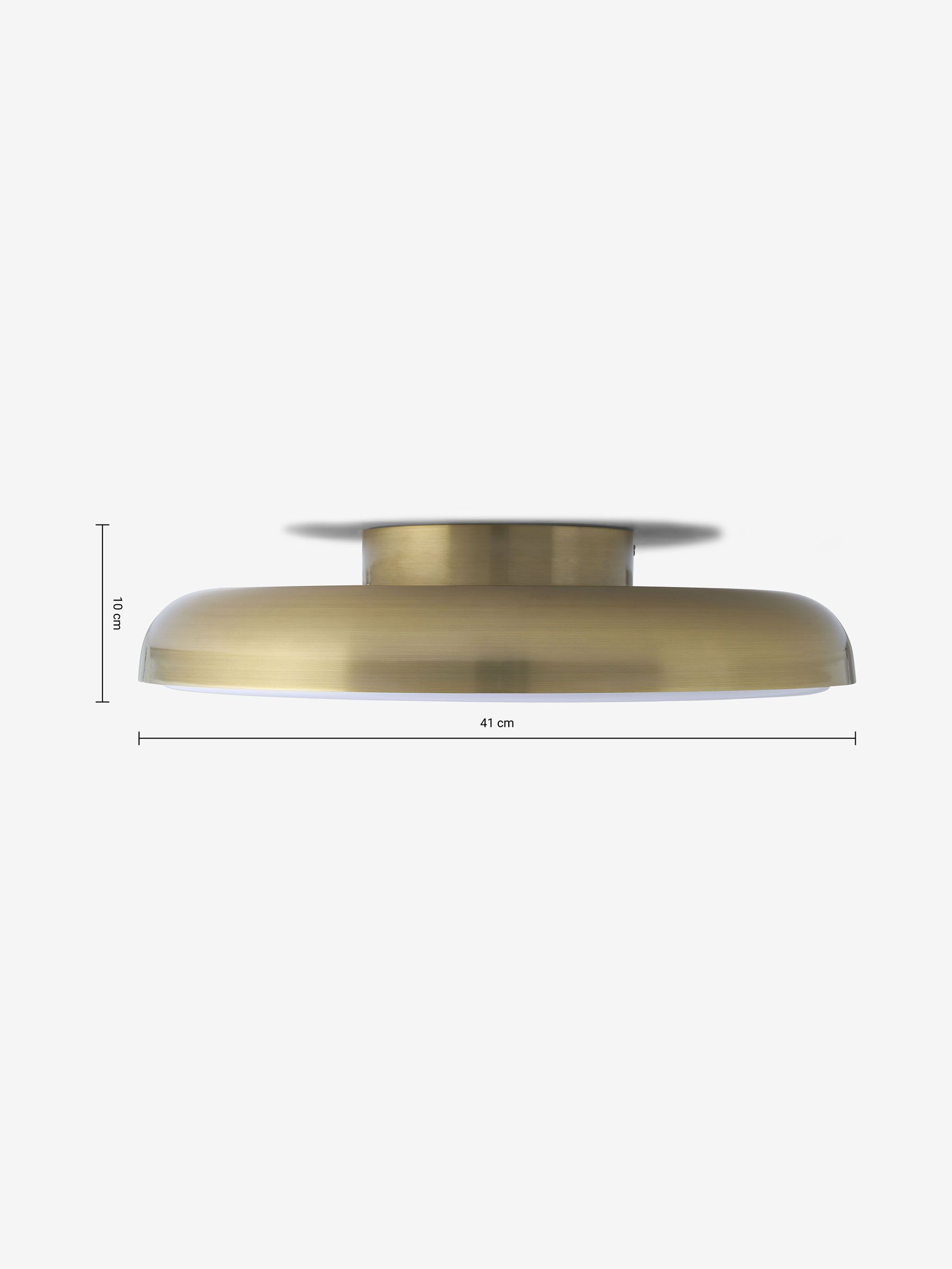 Nura Flush Fitting Ceiling Light in Brass - Image 3 of 3
