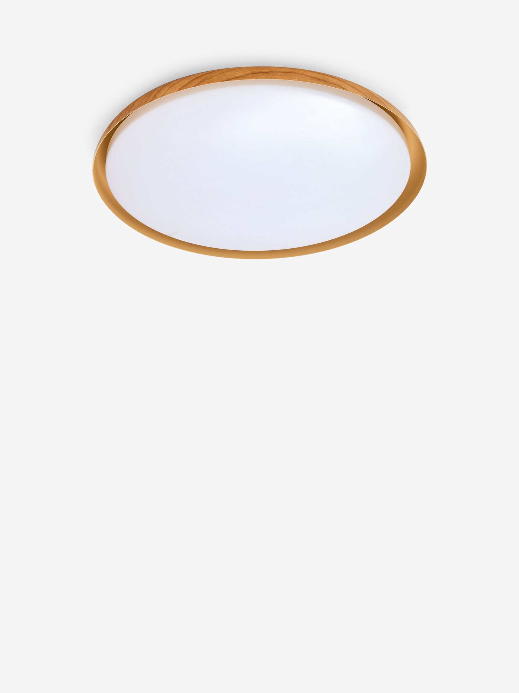 Nura Flush Fitting Bathroom Ceiling Light in Wood - Image 4 of 5
