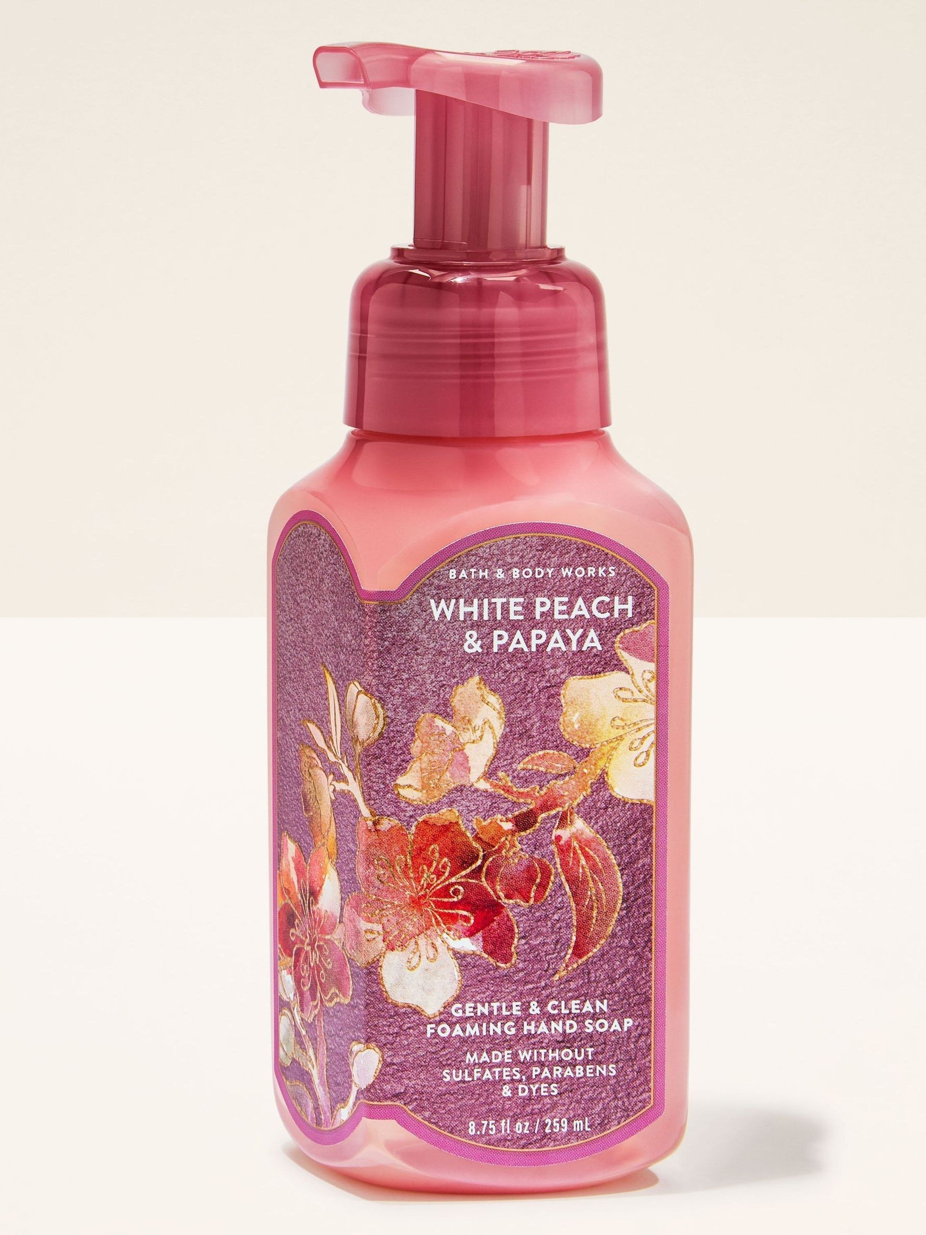 White Peach & Papaya Gentle & Clean Foaming Hand Soap 259ml - Image 1 of 4