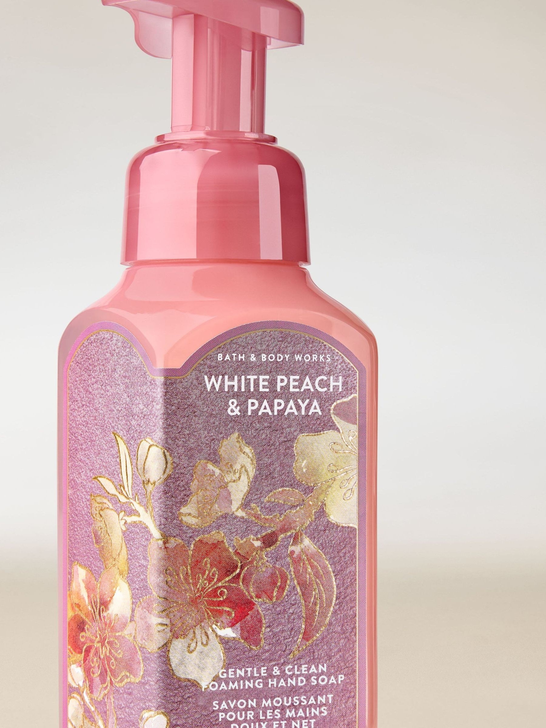 White Peach & Papaya Gentle & Clean Foaming Hand Soap 259ml - Image 2 of 4