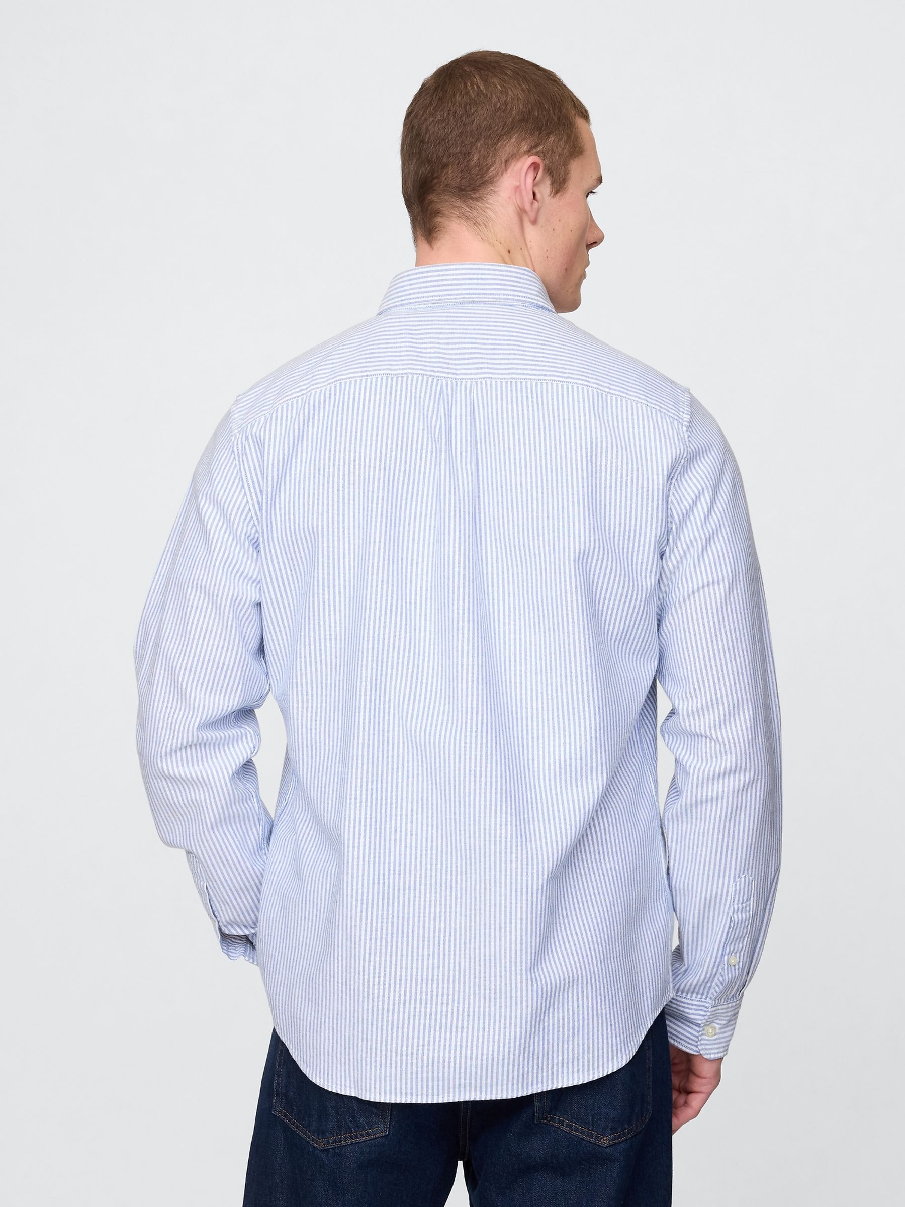 Blue stripe Oxford Shirt - Image 2 of 4