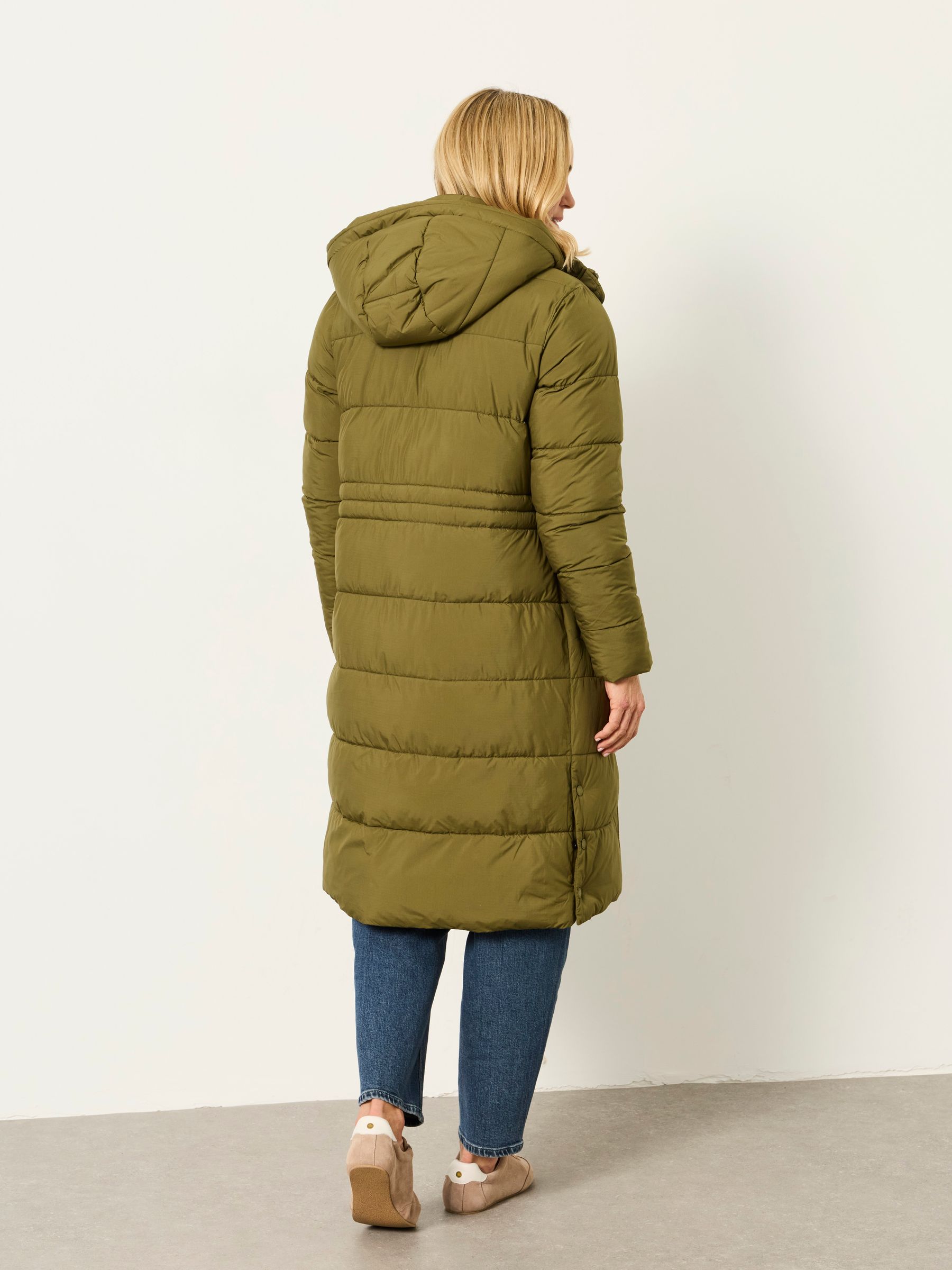 Chester Green Longline Puffer Coat - Image 2 of 7
