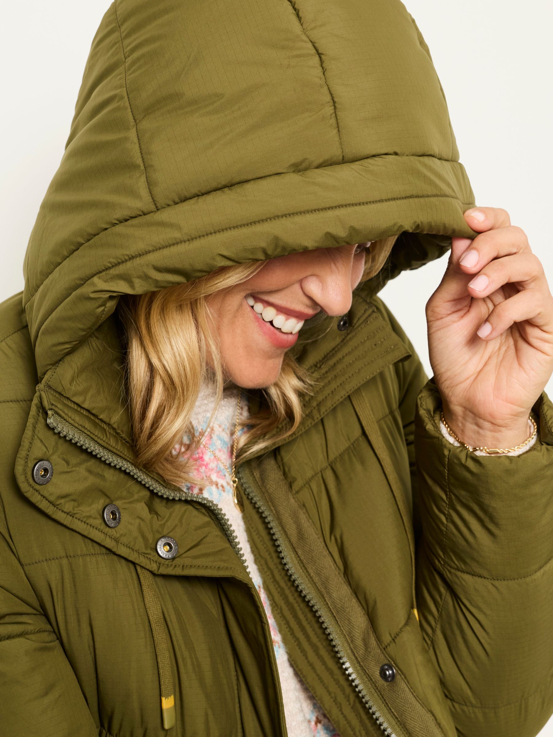 Chester Green Longline Puffer Coat - Image 5 of 7
