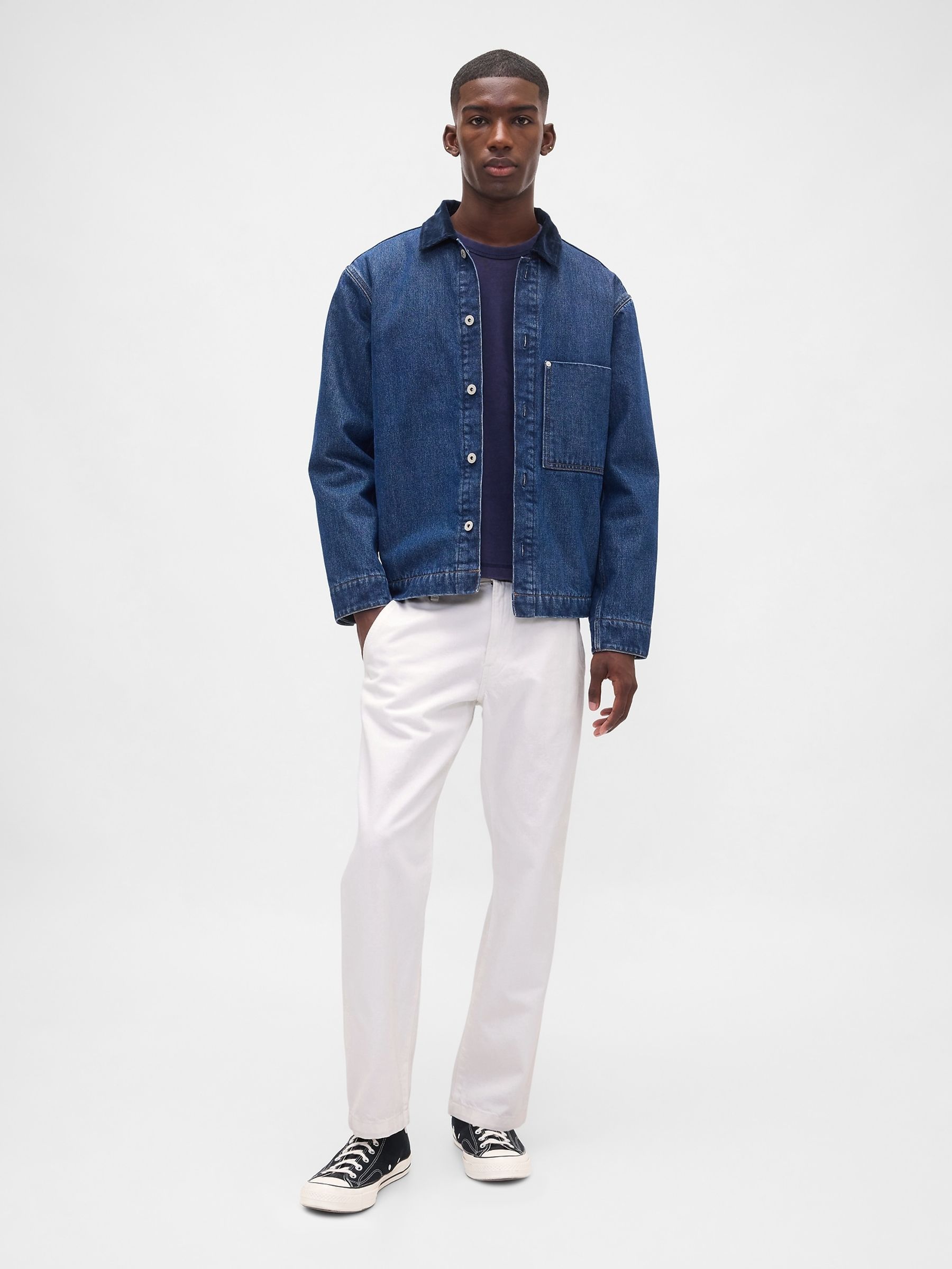 White Relaxed Straight Jeans - Image 4 of 5