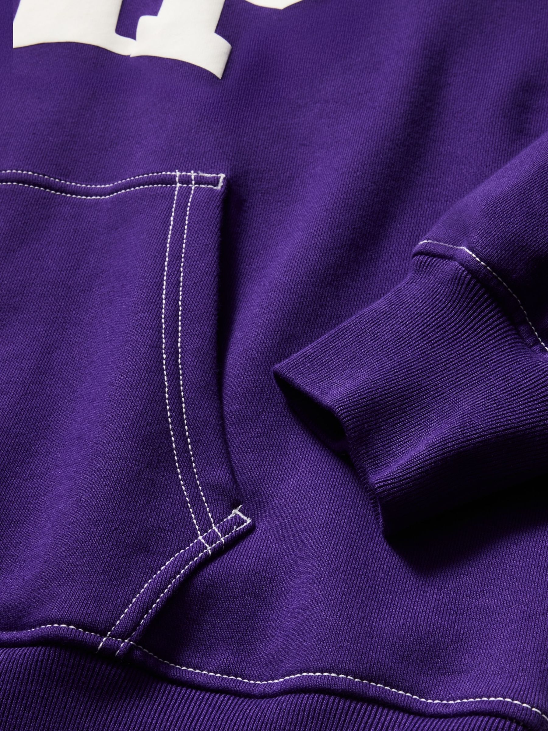 Gap x Awake NY Purple Heavyweight Oversized Logo Hoodie | Gap