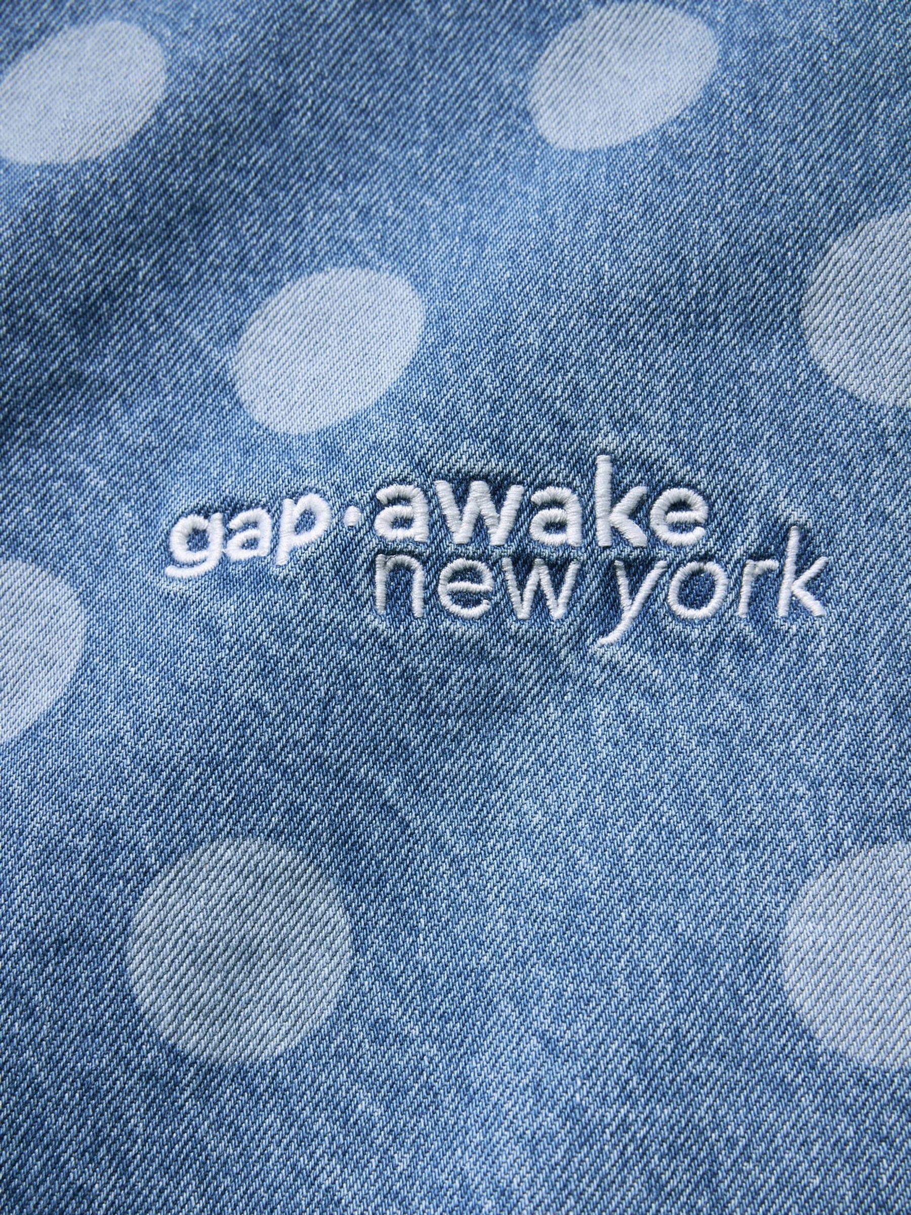 Gap x Awake NY Medium Wash 90s Loose Polka Dot Denim Shorts - Image 5 of 5