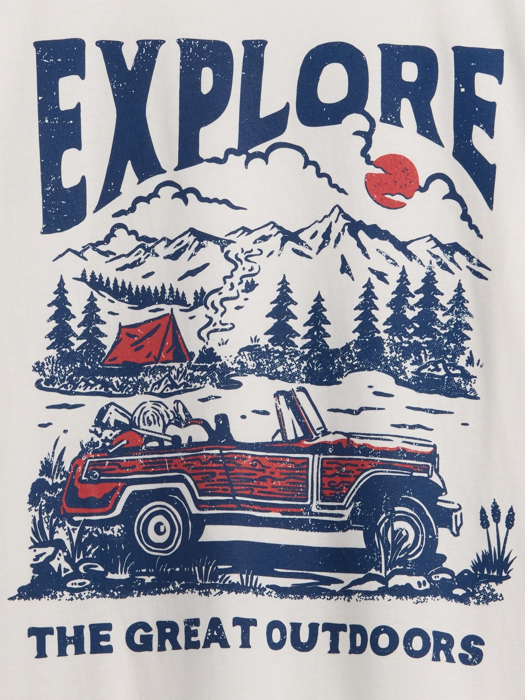 Cream Graphic T-Shirt - Image 3 of 3