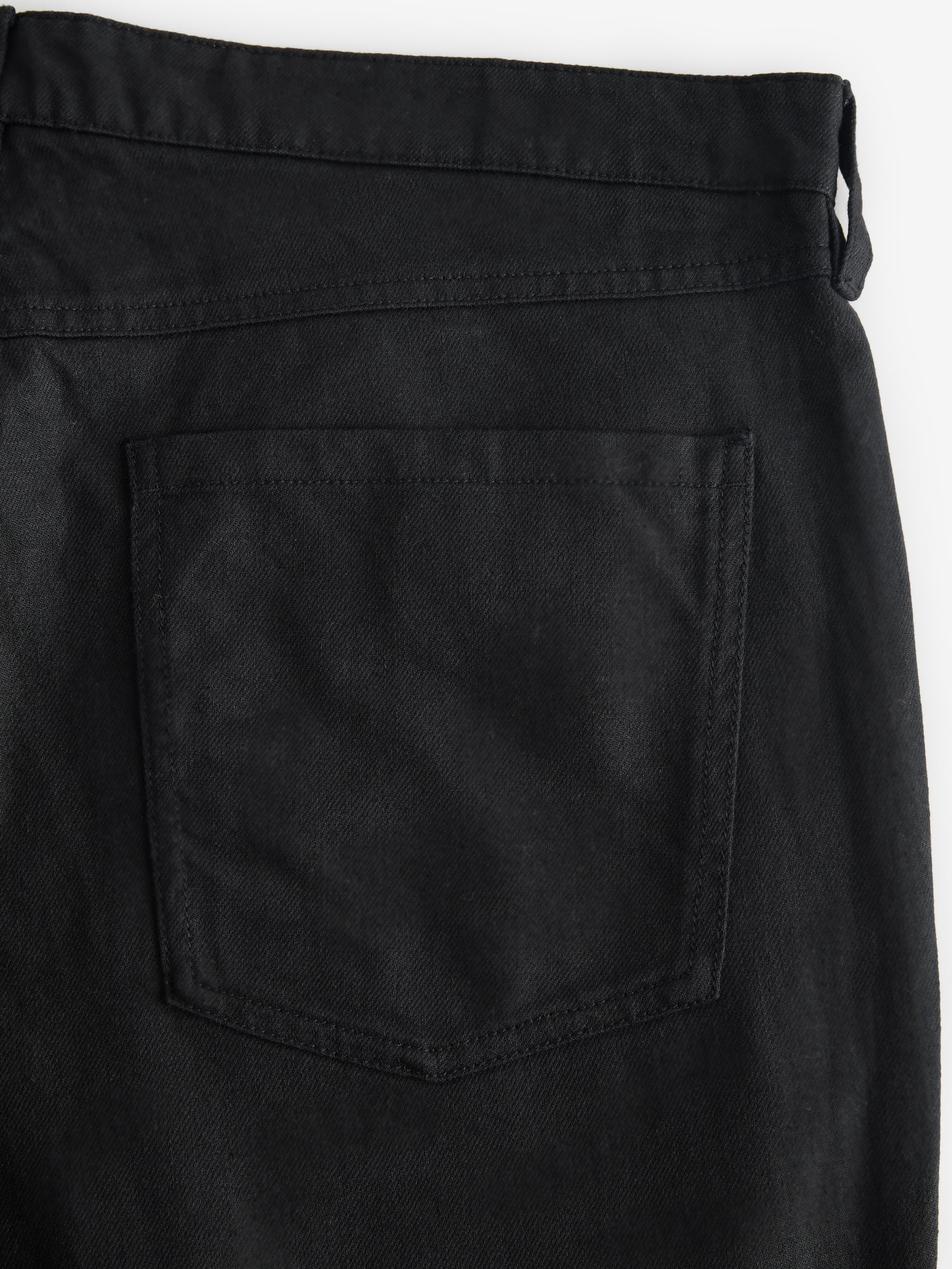 Black Linen-Cotton Relaxed Straight Trousers - Image 5 of 5