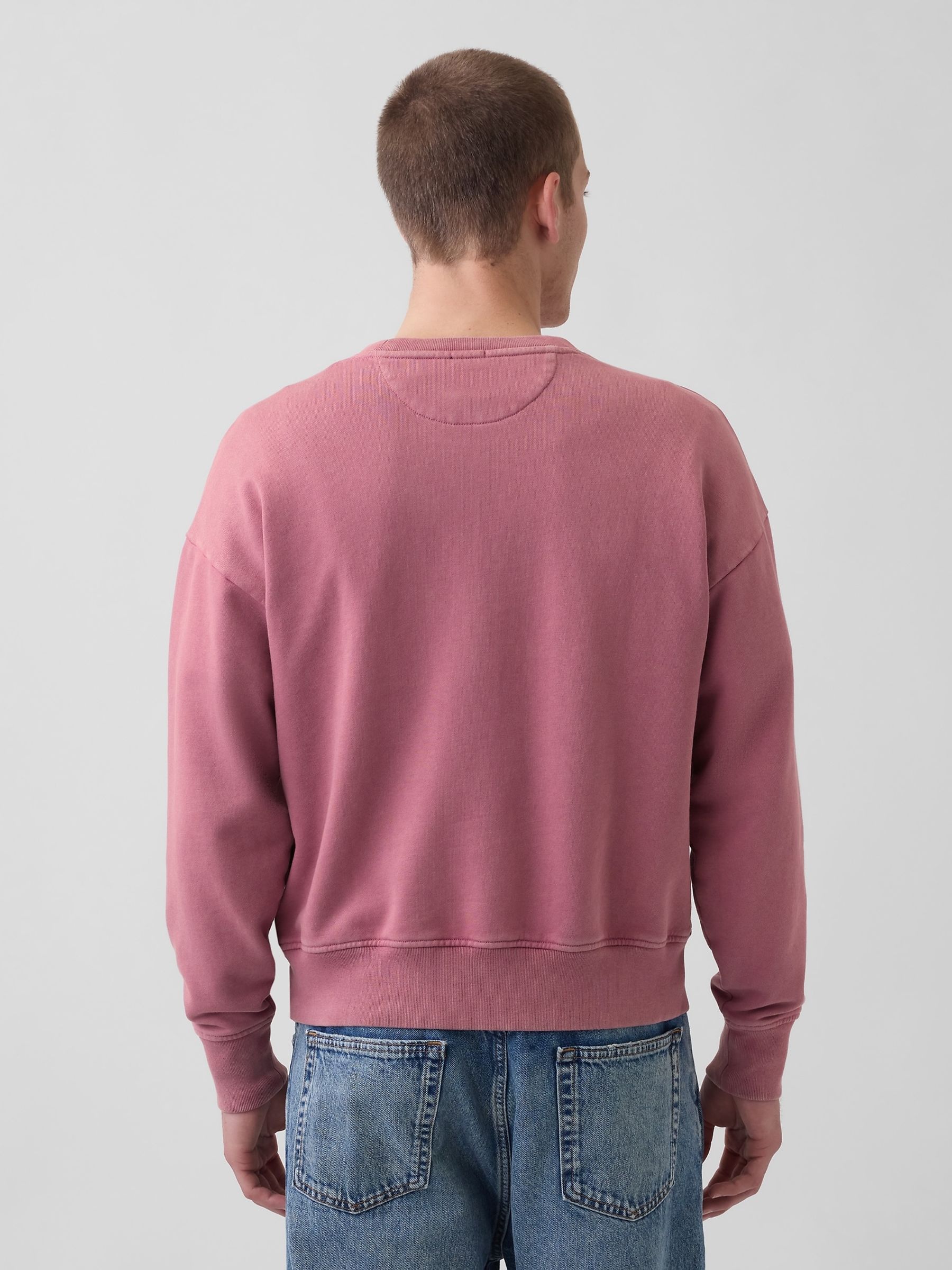 Pink Heavyweight French Terry Oversized Sweatshirt - Image 2 of 4