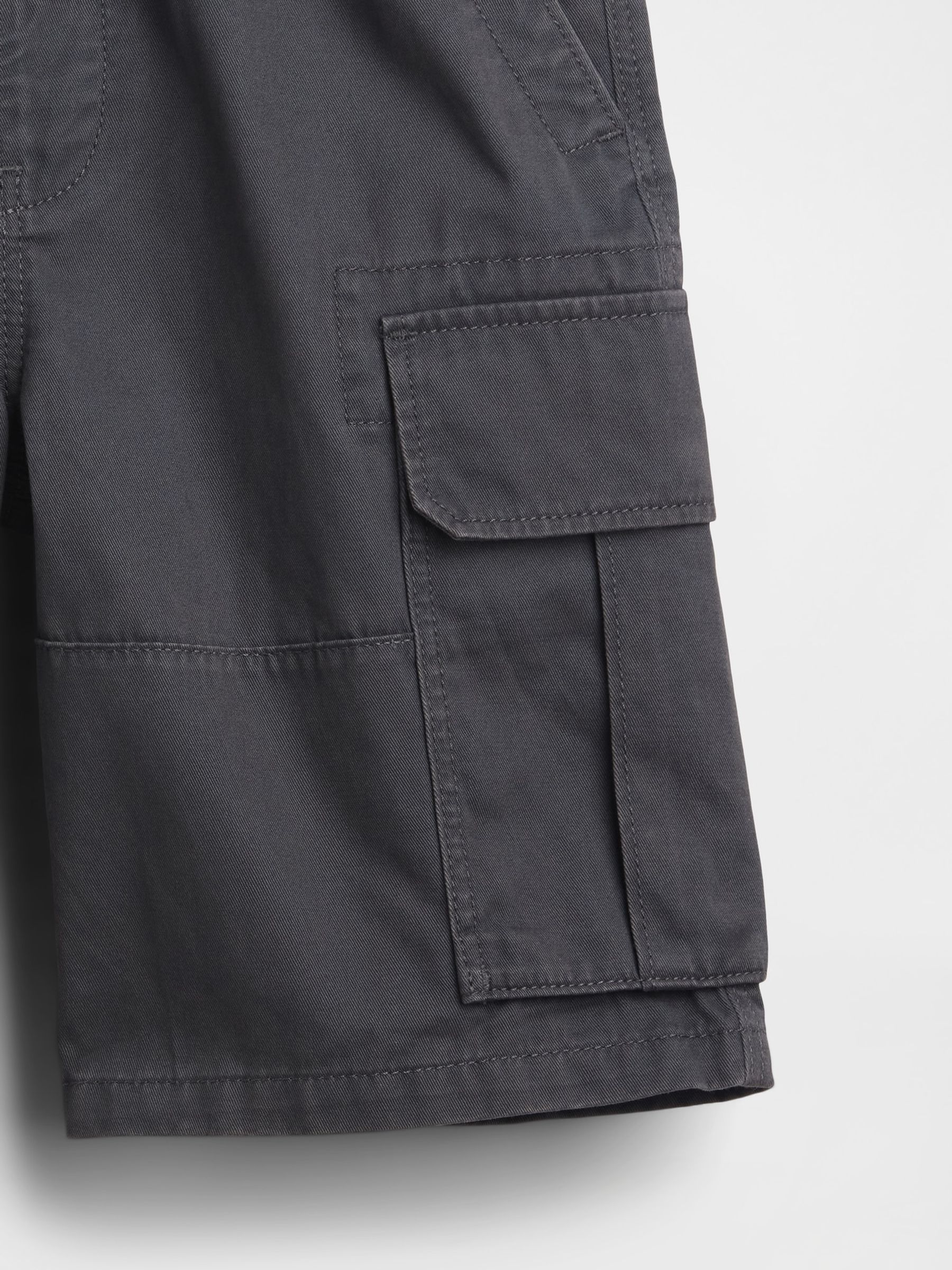 Grey Relaxed Easy Cargo Shorts - Image 5 of 5