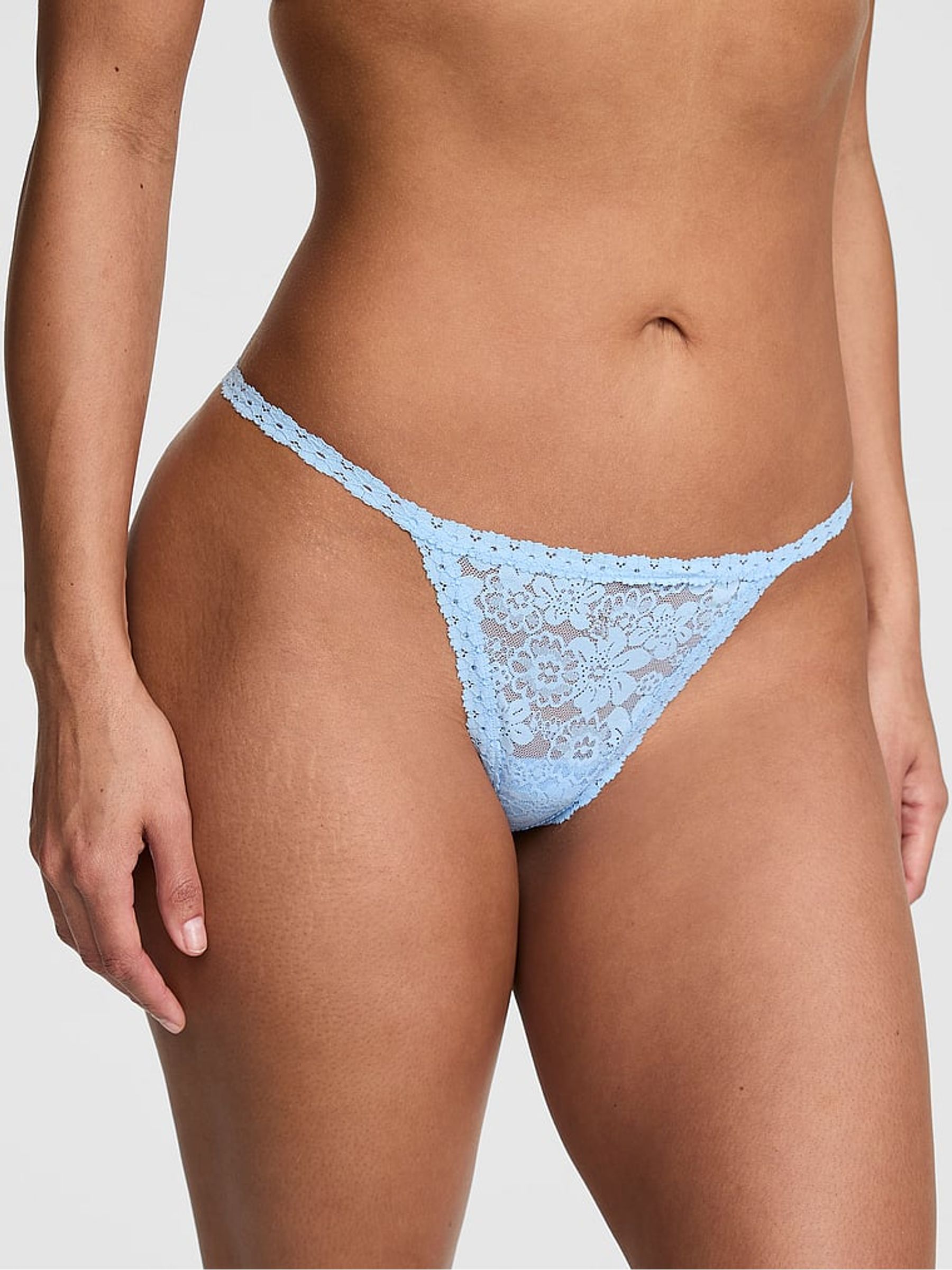 Blue Dancer Starfish Diamante G-String Lace Knickers - Image 1 of 2