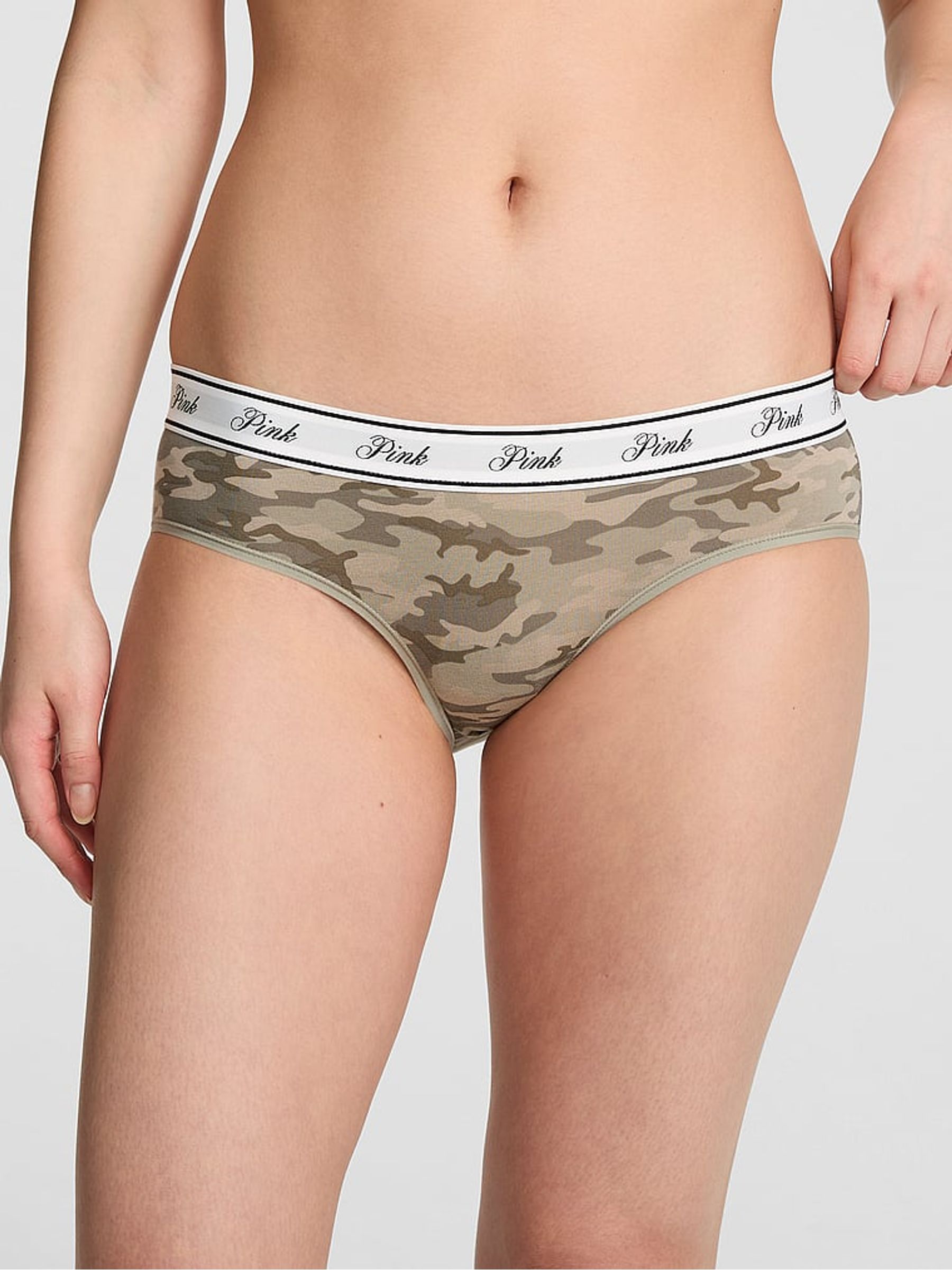 Green Camo Hipster Cotton Logo Knickers - Image 1 of 2 Green Camo Hipster Cotton Logo Knickers - Image 1 of 2