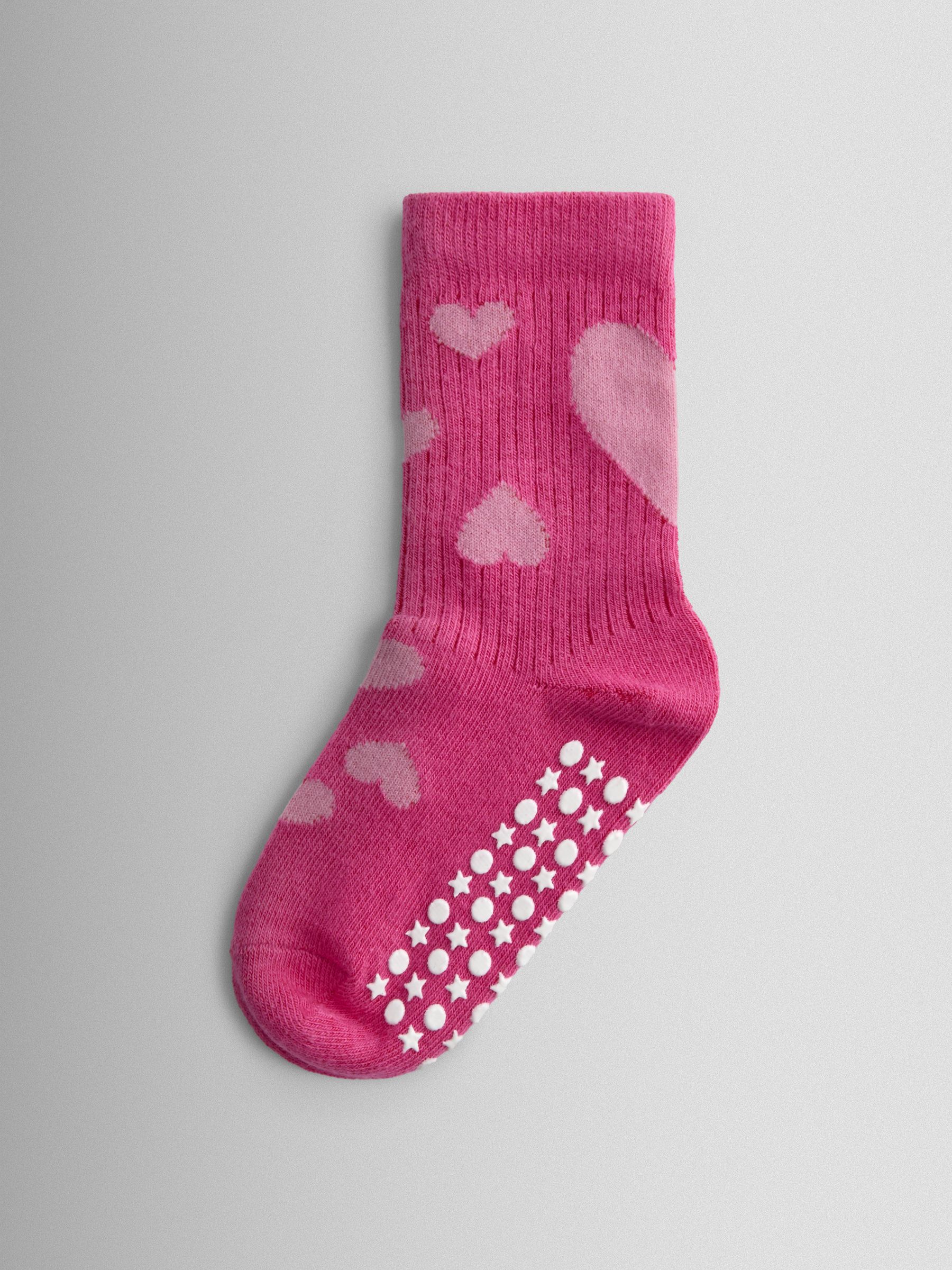 Pink 5-Pack Heart Socks - Image 2 of 7 Pink 5-Pack Heart Socks - Image 2 of 7