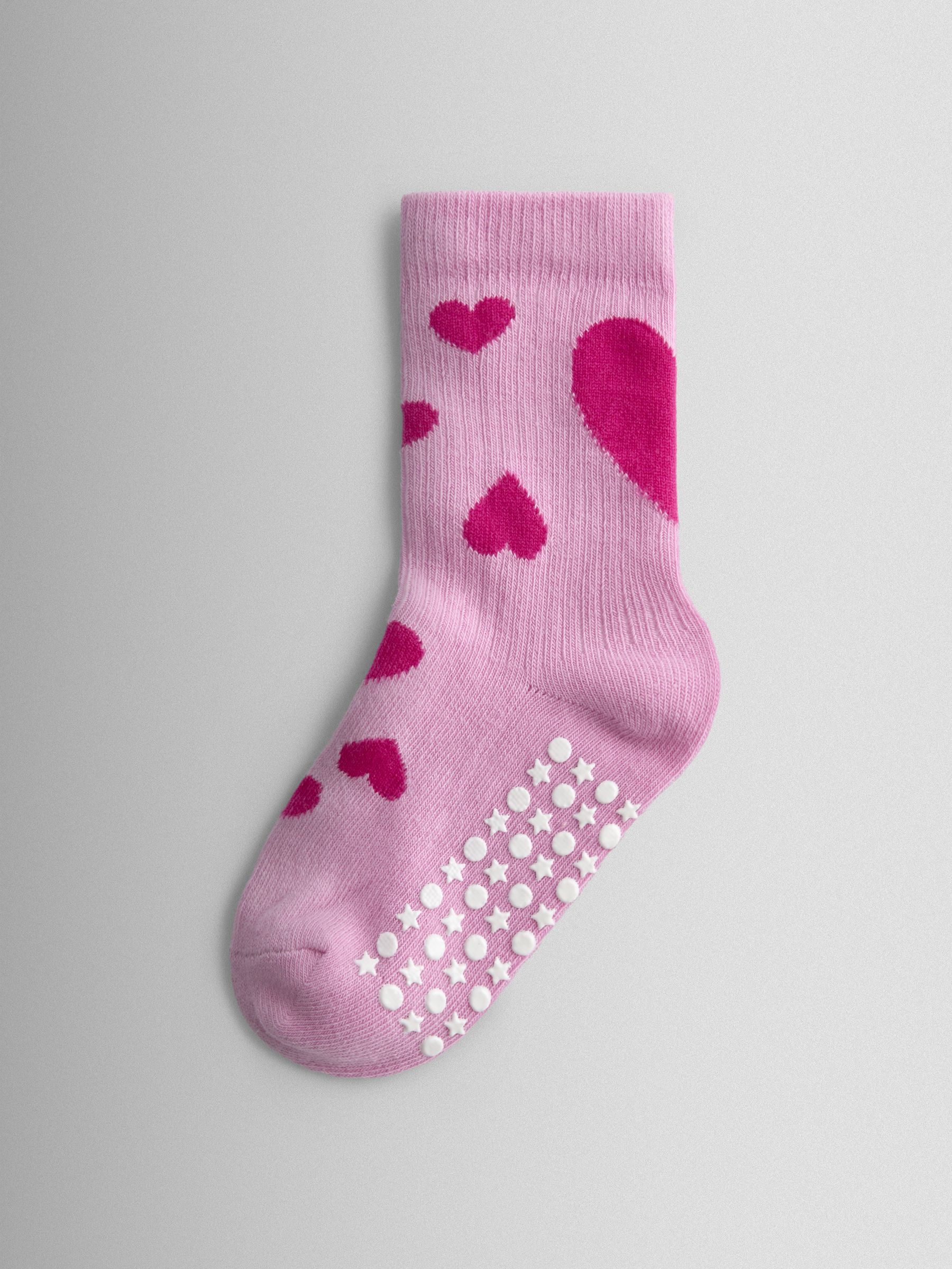 Pink 5-Pack Heart Socks - Image 5 of 7
