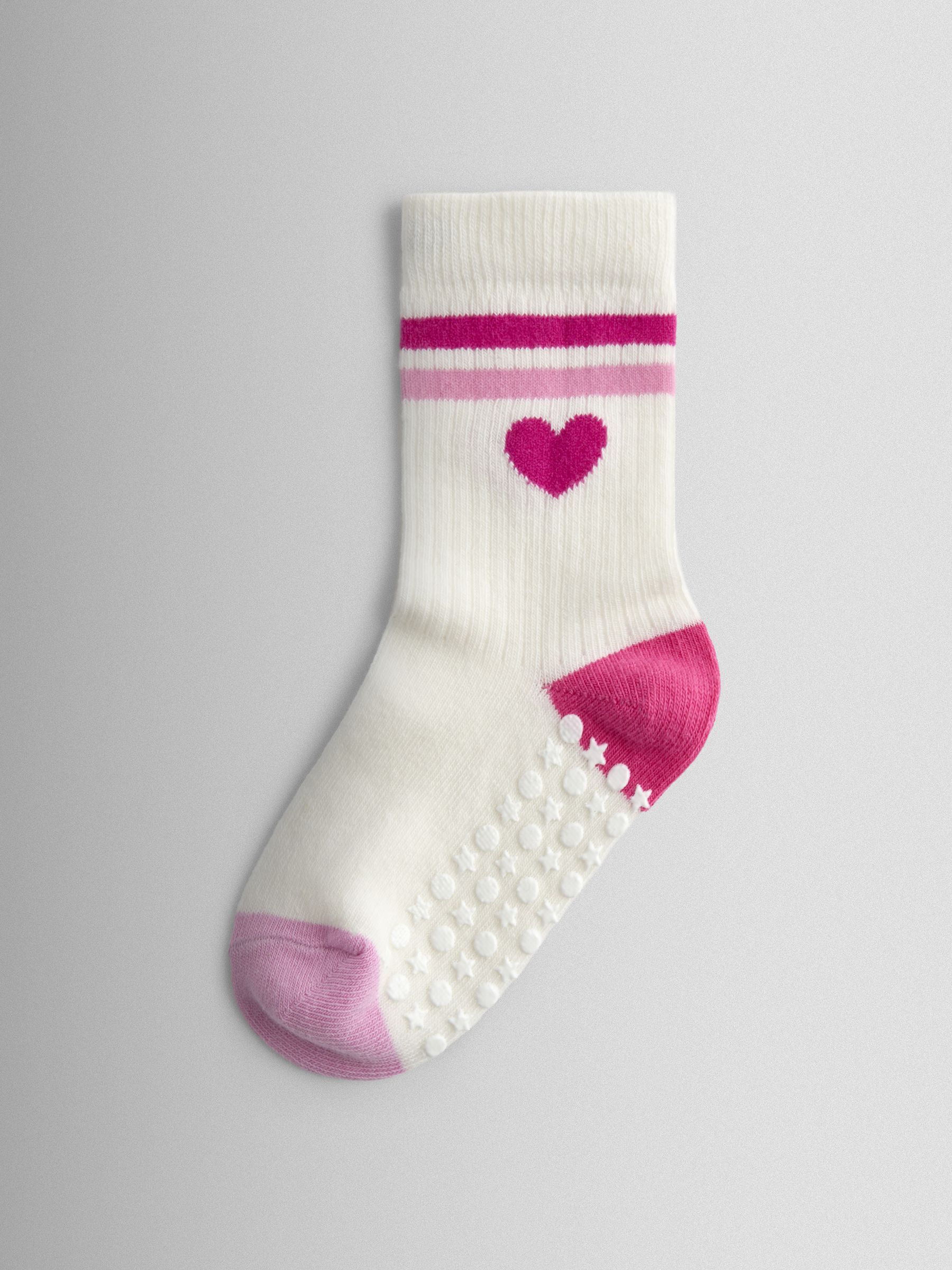 Pink 5-Pack Heart Socks - Image 6 of 7