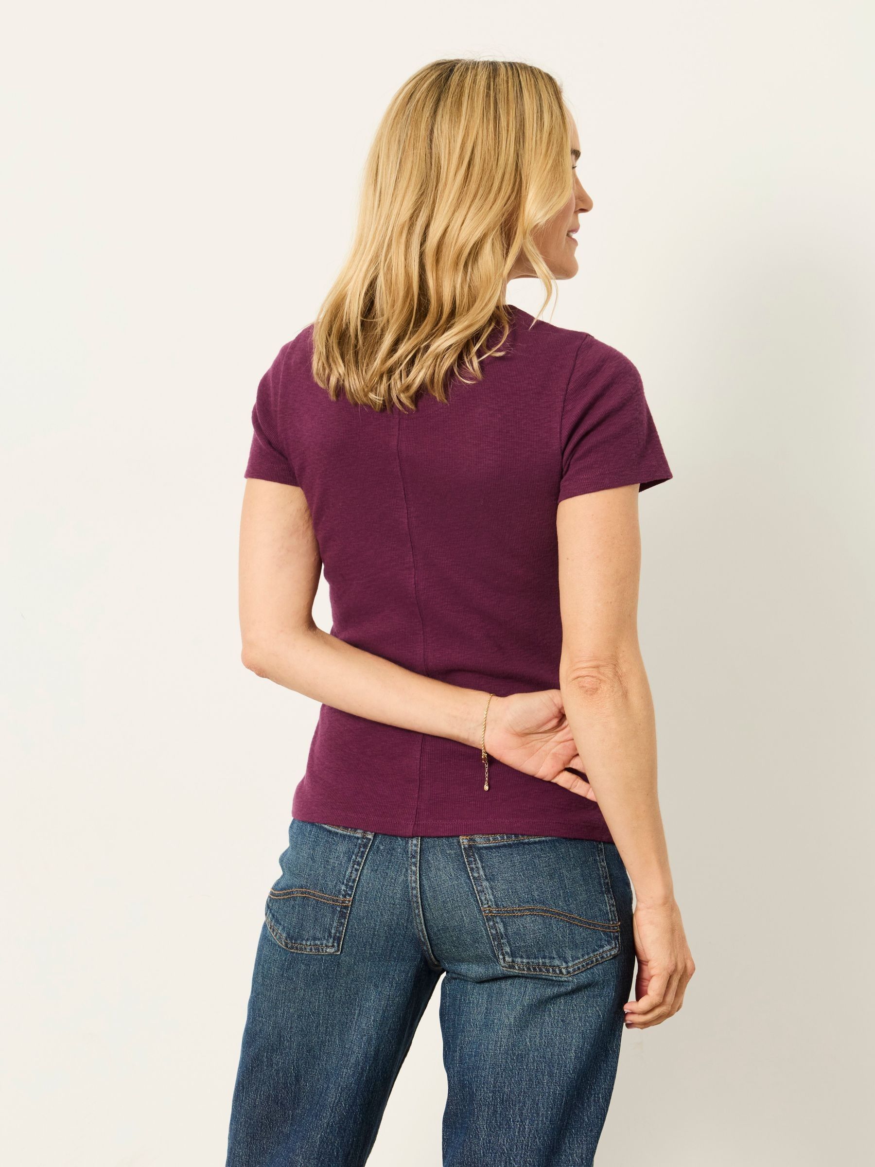 Celia Plum Purple Short Sleeve T-Shirt - Image 2 of 6