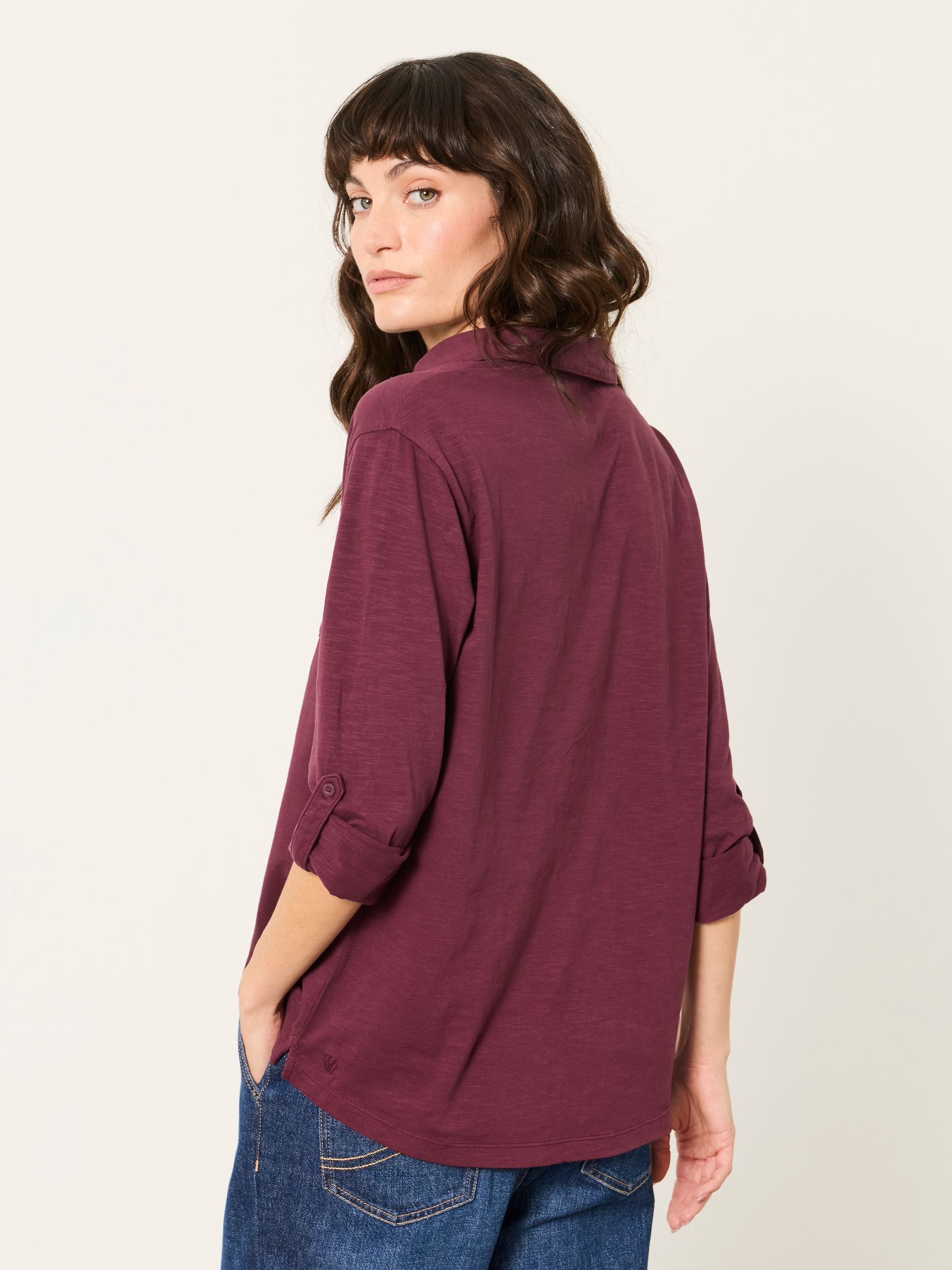 Paige Plum Purple Jersey Shirt - Image 2 of 4