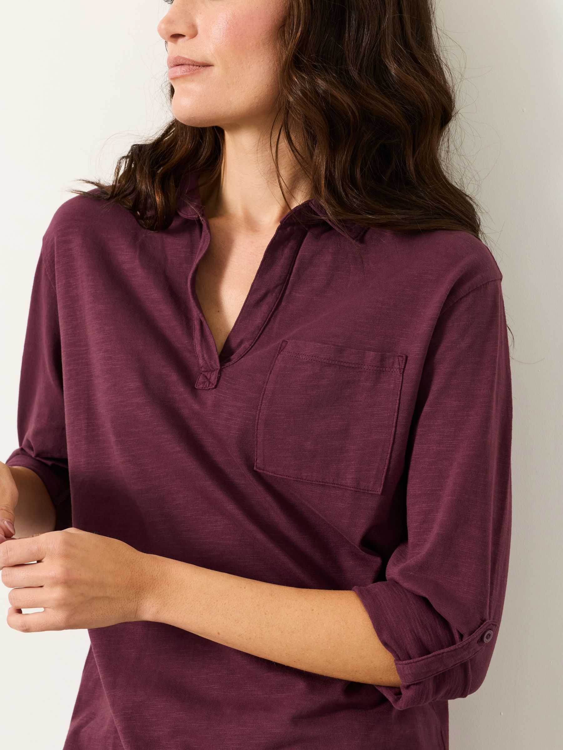 Paige Plum Purple Jersey Shirt - Image 4 of 4