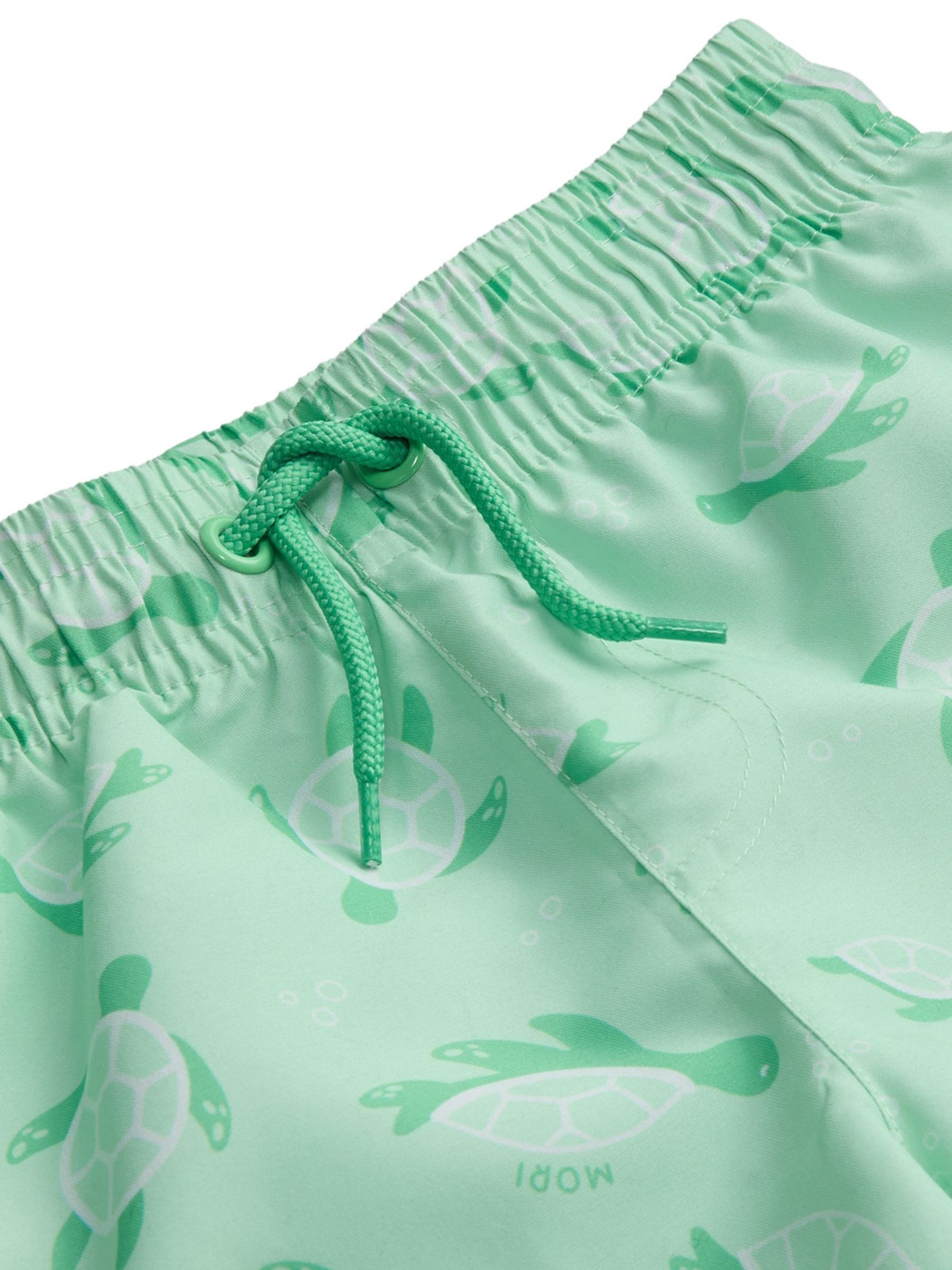 MORI Green Sea Turtle Sun Safe Swim Shorts - Image 5 of 5