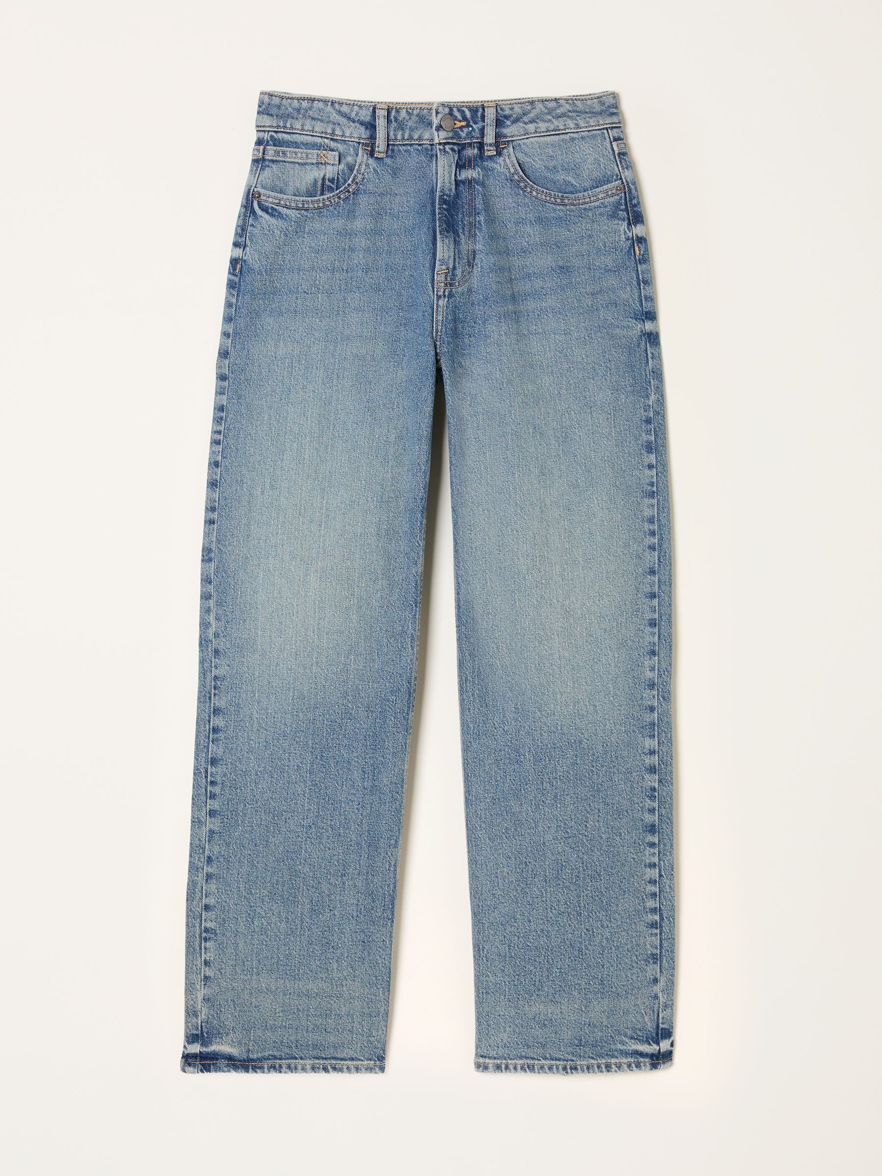 Filby Bleach Wash Relaxed Straight Leg Jean - Image 6 of 6