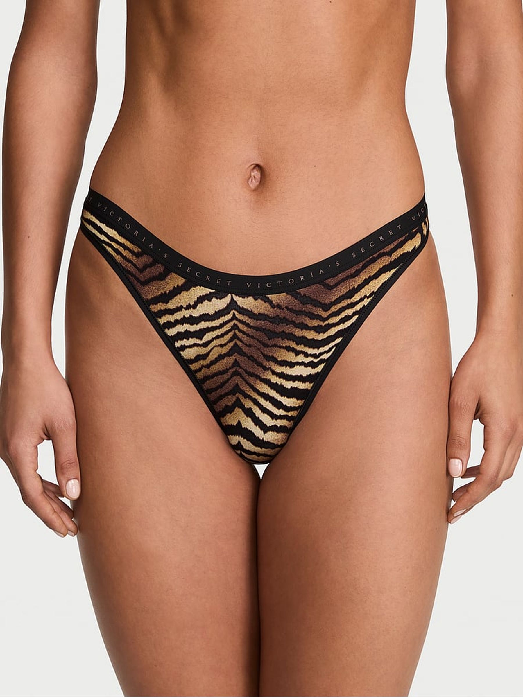 Pink/Zebra/Red/Black Thong 5 Pack Knickers - Image 2 of 3